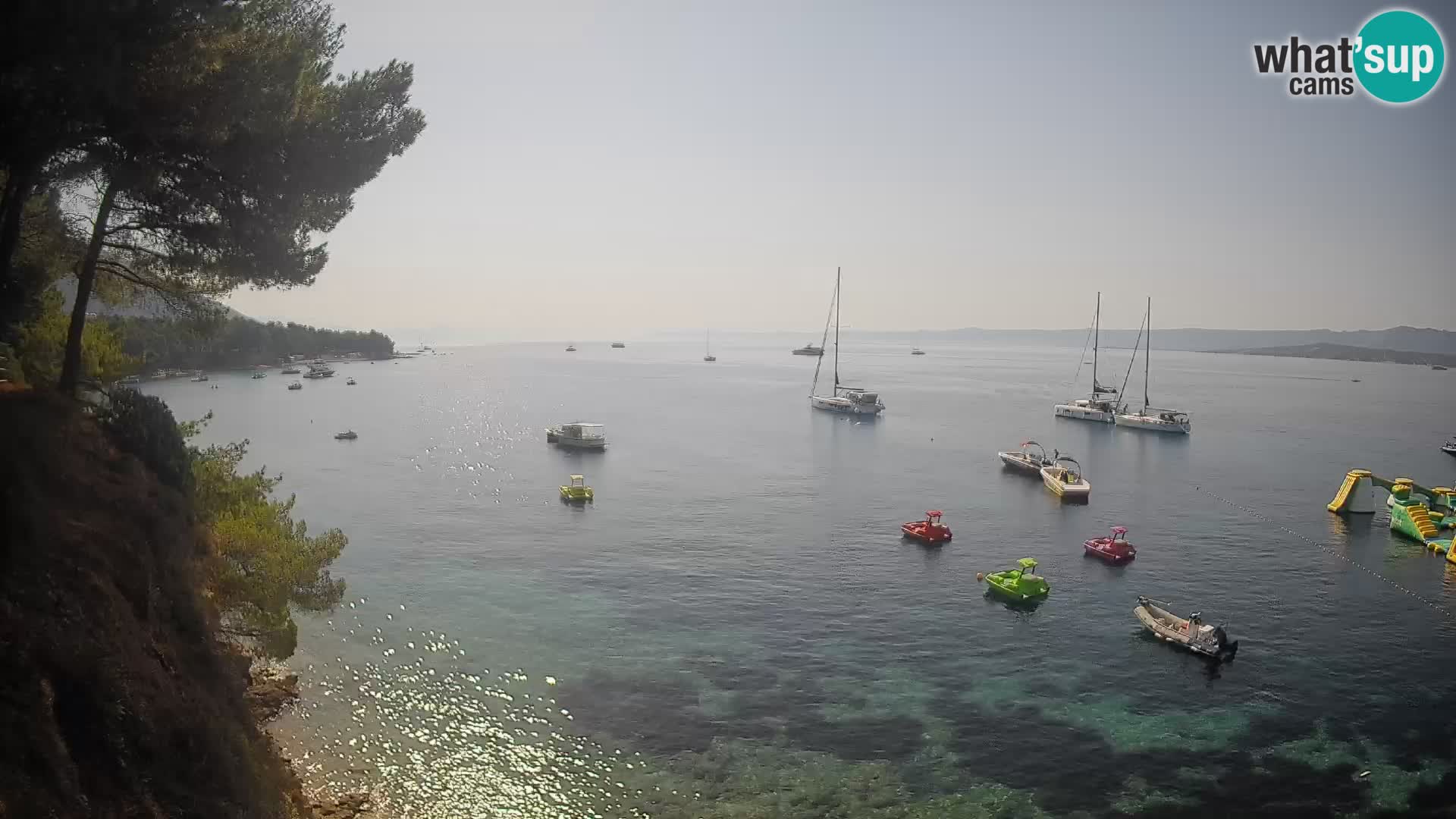 Webcam Playa Potočine Bol – Vista en vivo de Borak Beach, Isla de Brač
