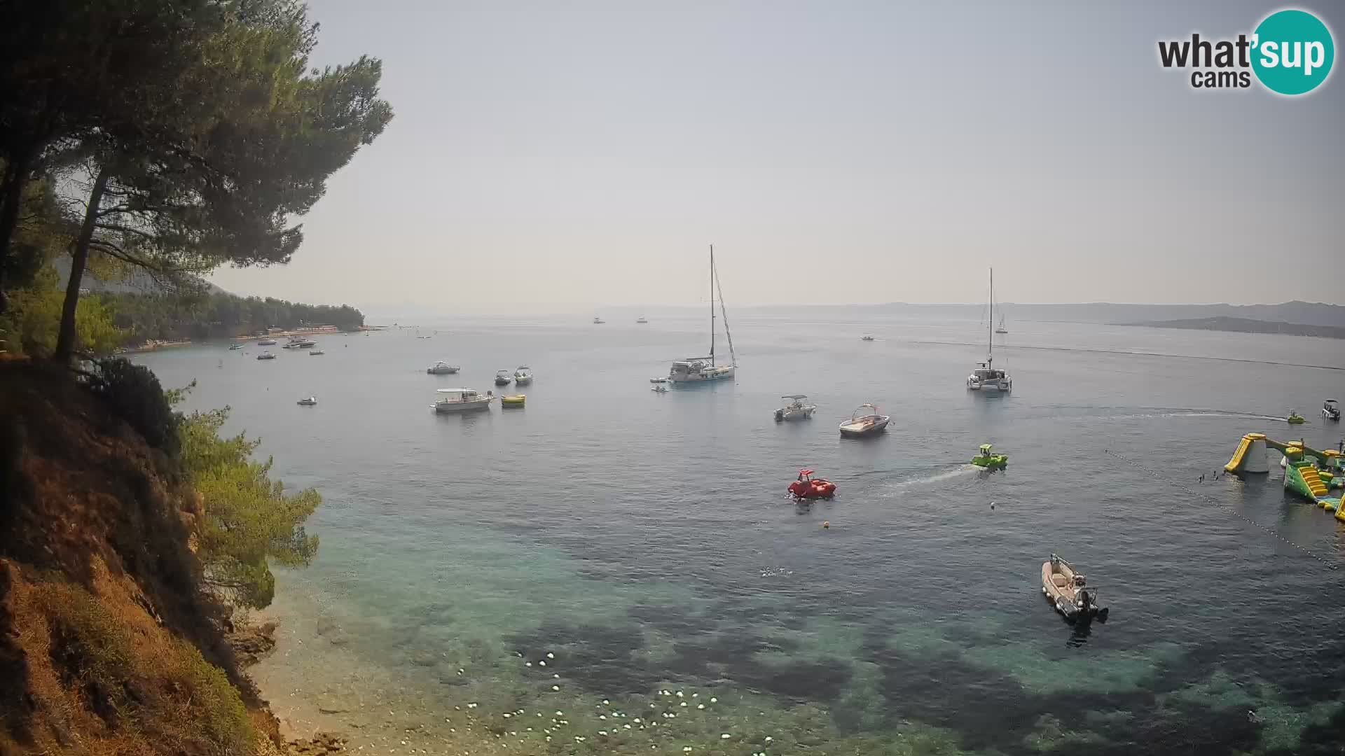 Webcam Playa Potočine Bol – Vista en vivo de Borak Beach, Isla de Brač