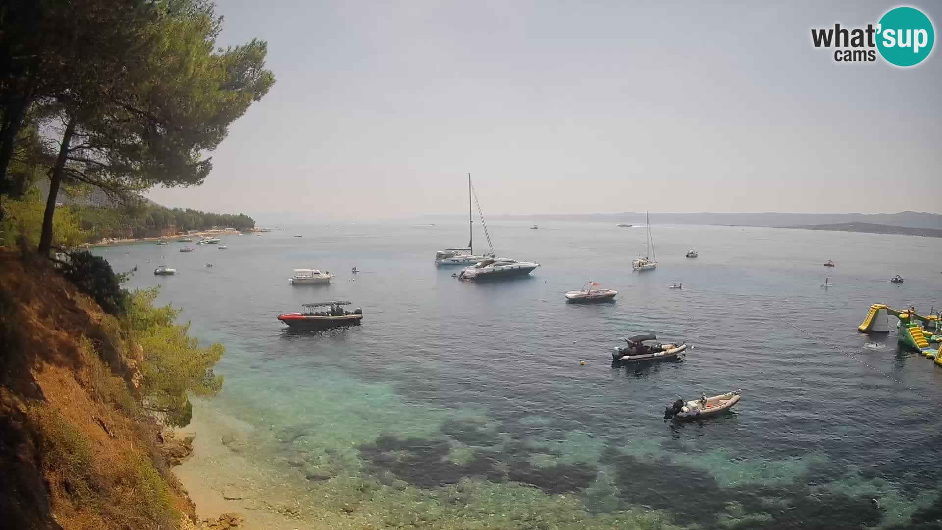 Webcam plage Potočine Bol – Vue en direct sur Borak Beach, île de Brač