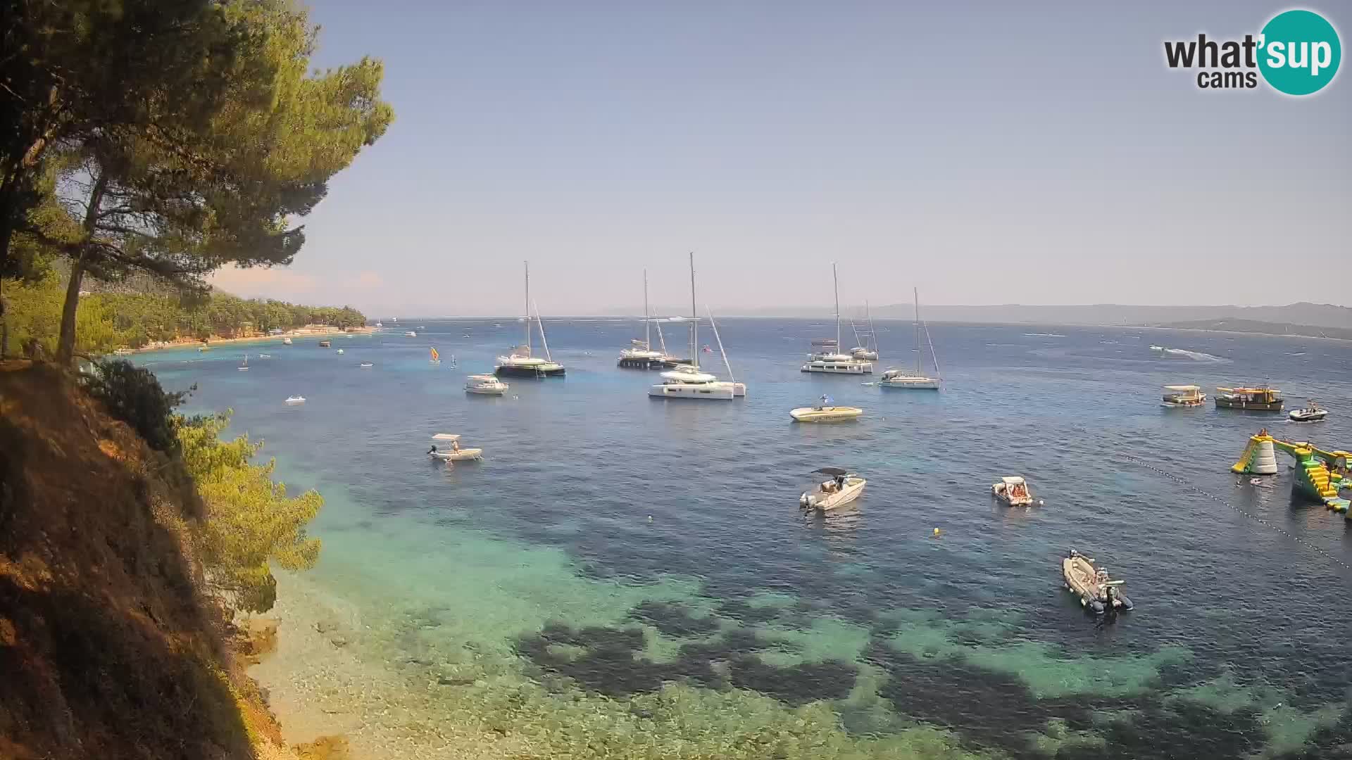 Webcam plage Potočine Bol – Vue en direct sur Borak Beach, île de Brač