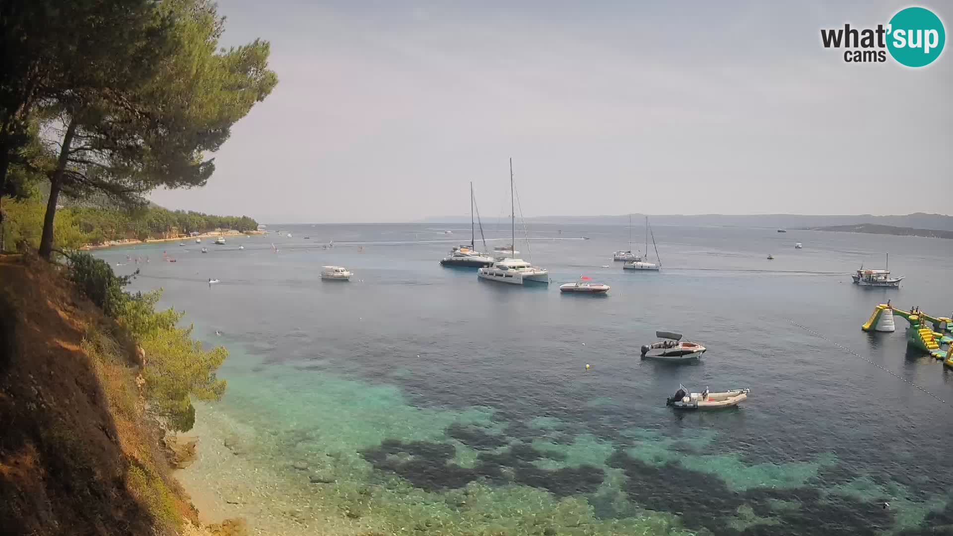 Webcam plage Potočine Bol – Vue en direct sur Borak Beach, île de Brač