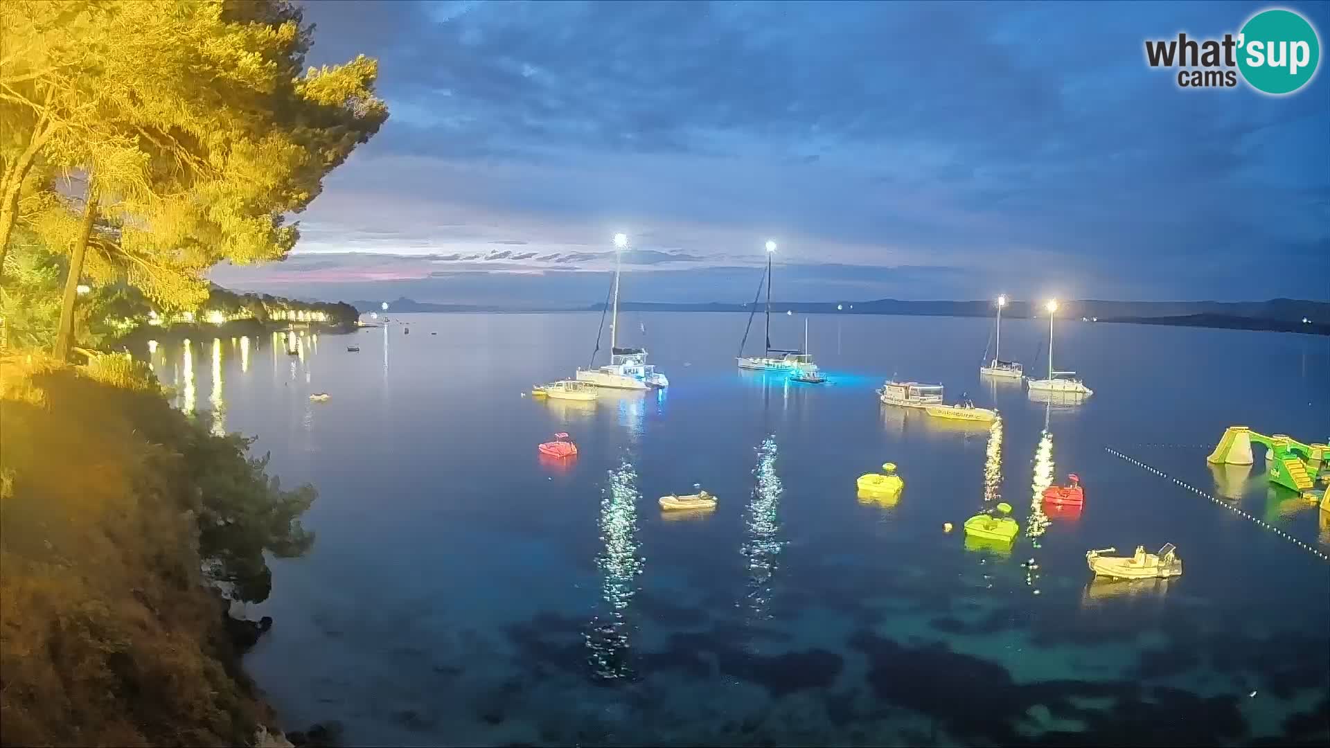 Webcam plage Potočine Bol – Vue en direct sur Borak Beach, île de Brač