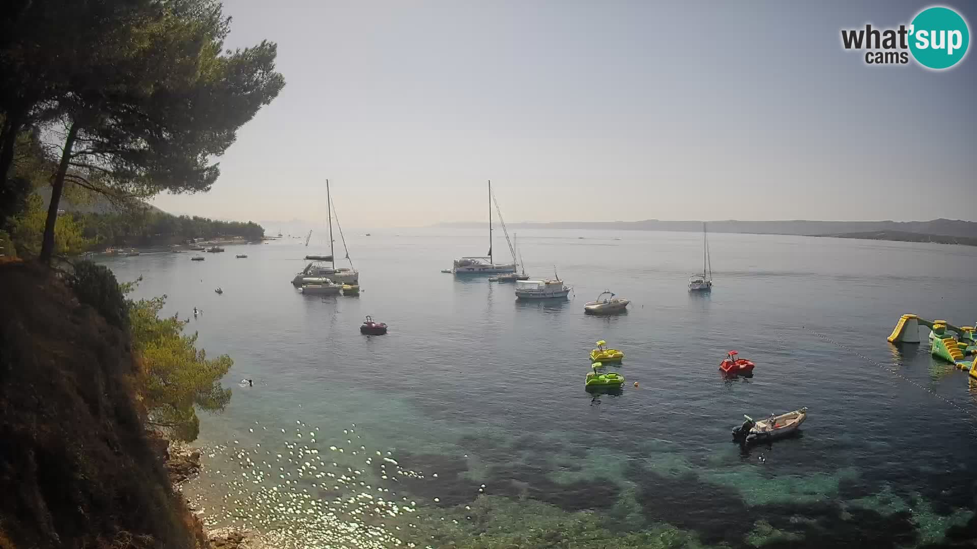 Webcam Strand Potočine Bol – Liveblick auf Borak Beach, Insel Brač
