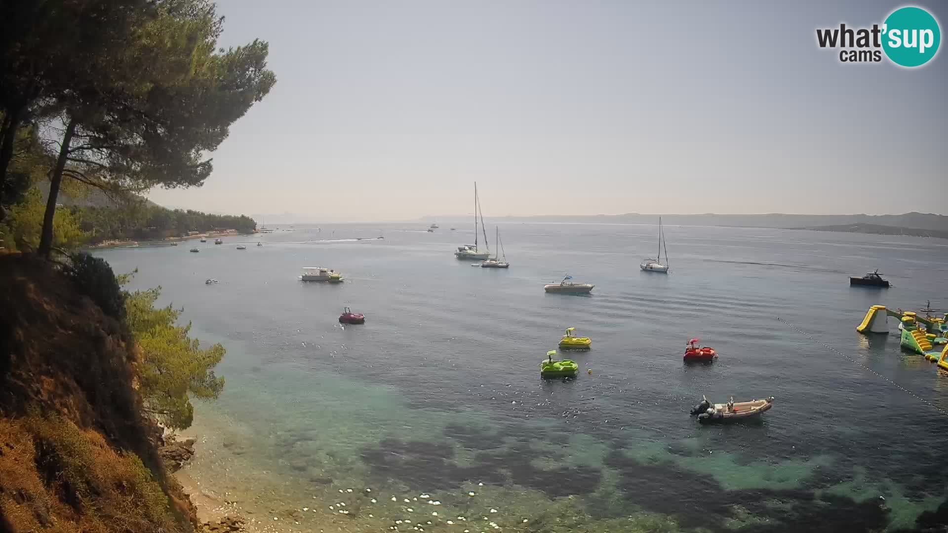 Web kamera Potočine Bol – Pogled uživo na plažu Borak, otok Brač