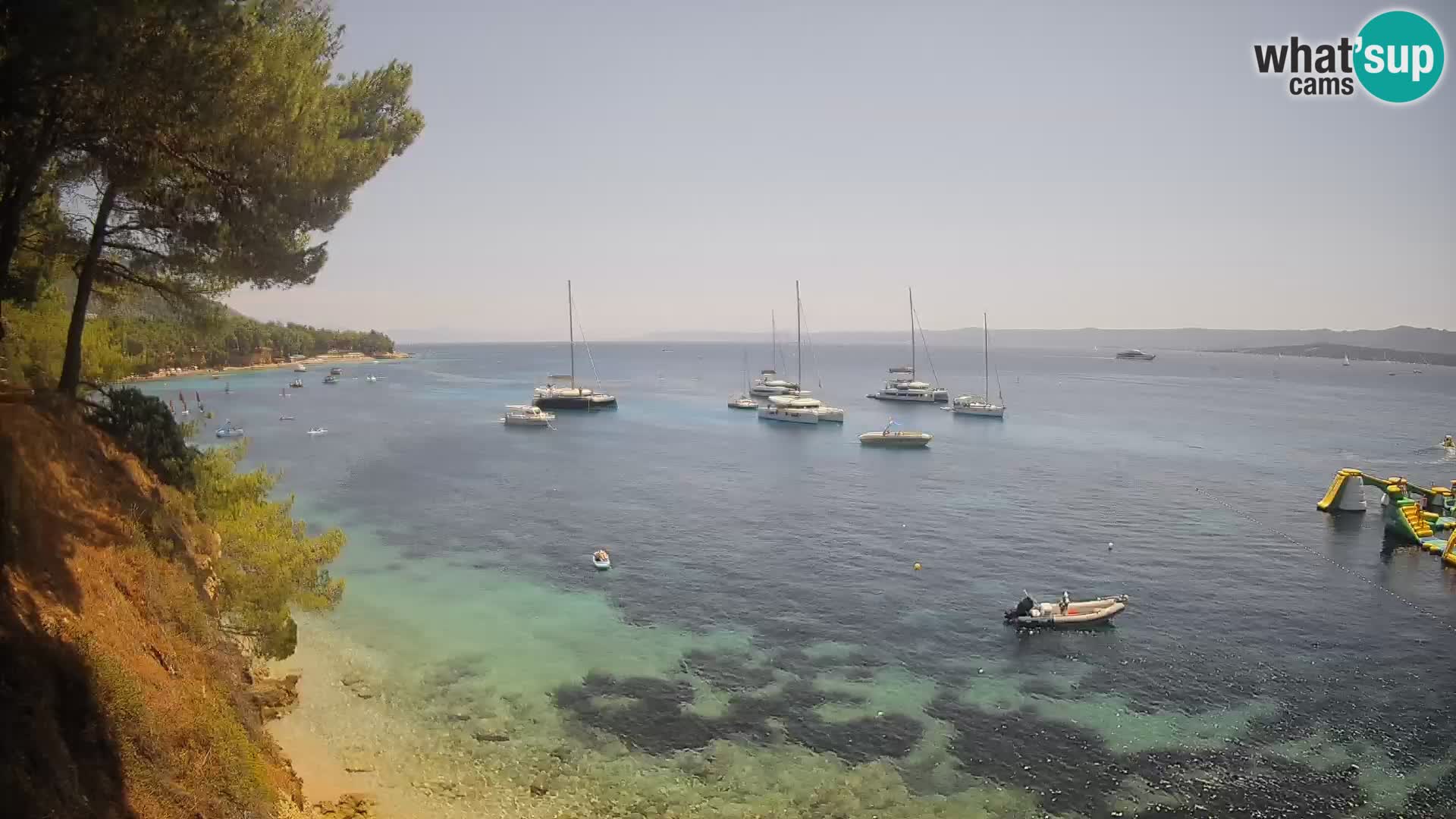 Webcam Potočine Beach Bol – Live View of Borak Beach, Brač Island