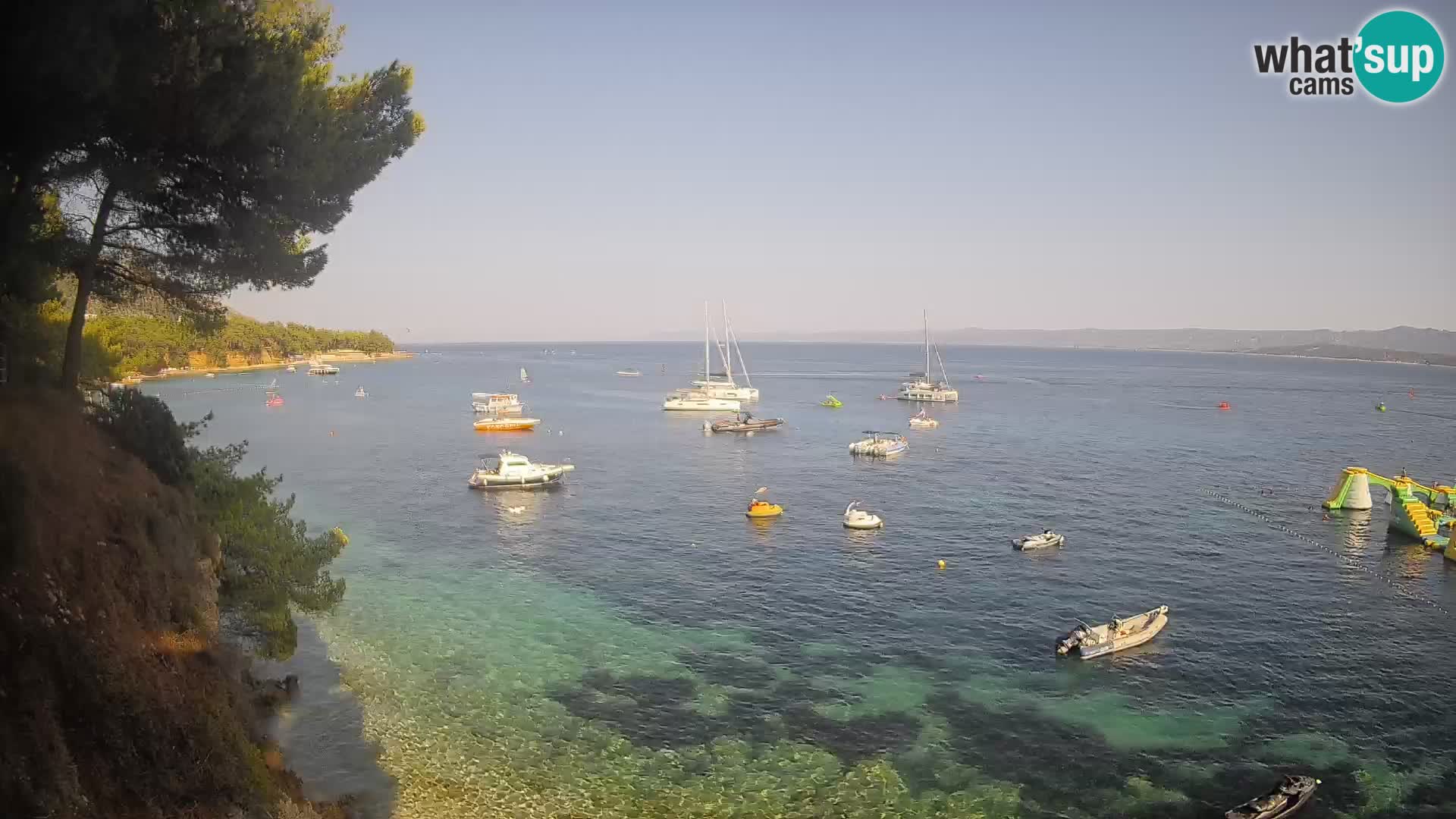 Web kamera Potočine Bol – Pogled uživo na plažu Borak, otok Brač