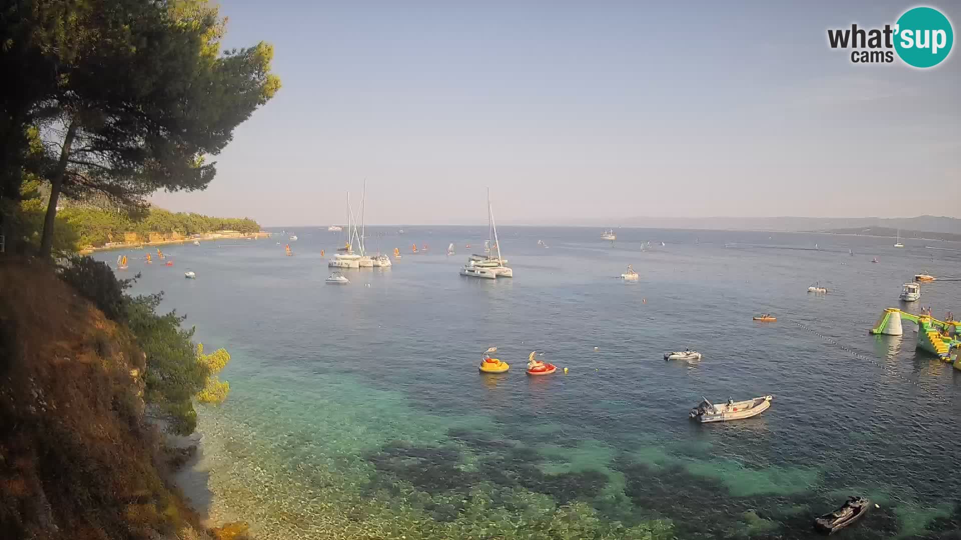 Webcam Potočine Beach Bol – Live View of Borak Beach, Brač Island