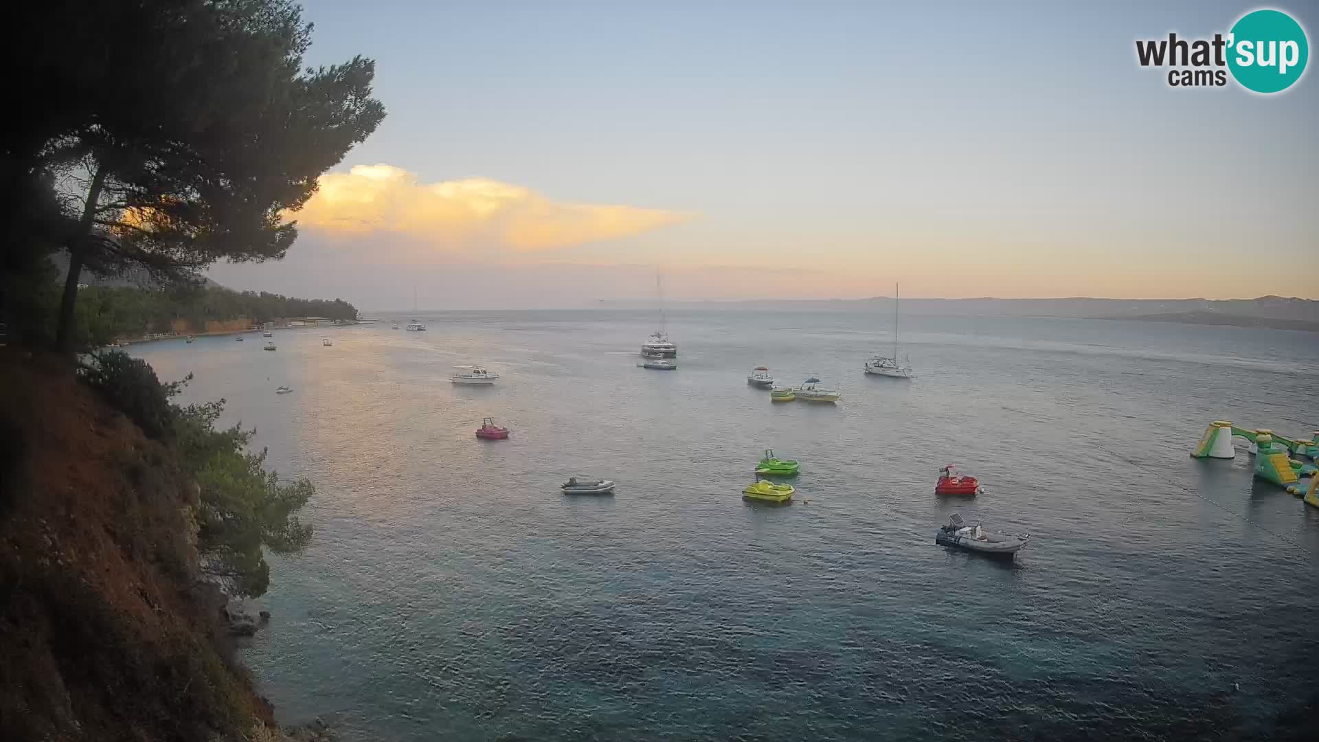 Webcam Spiaggia Potočine Bol – Vista live sulla spiaggia Borak, Isola di Brač