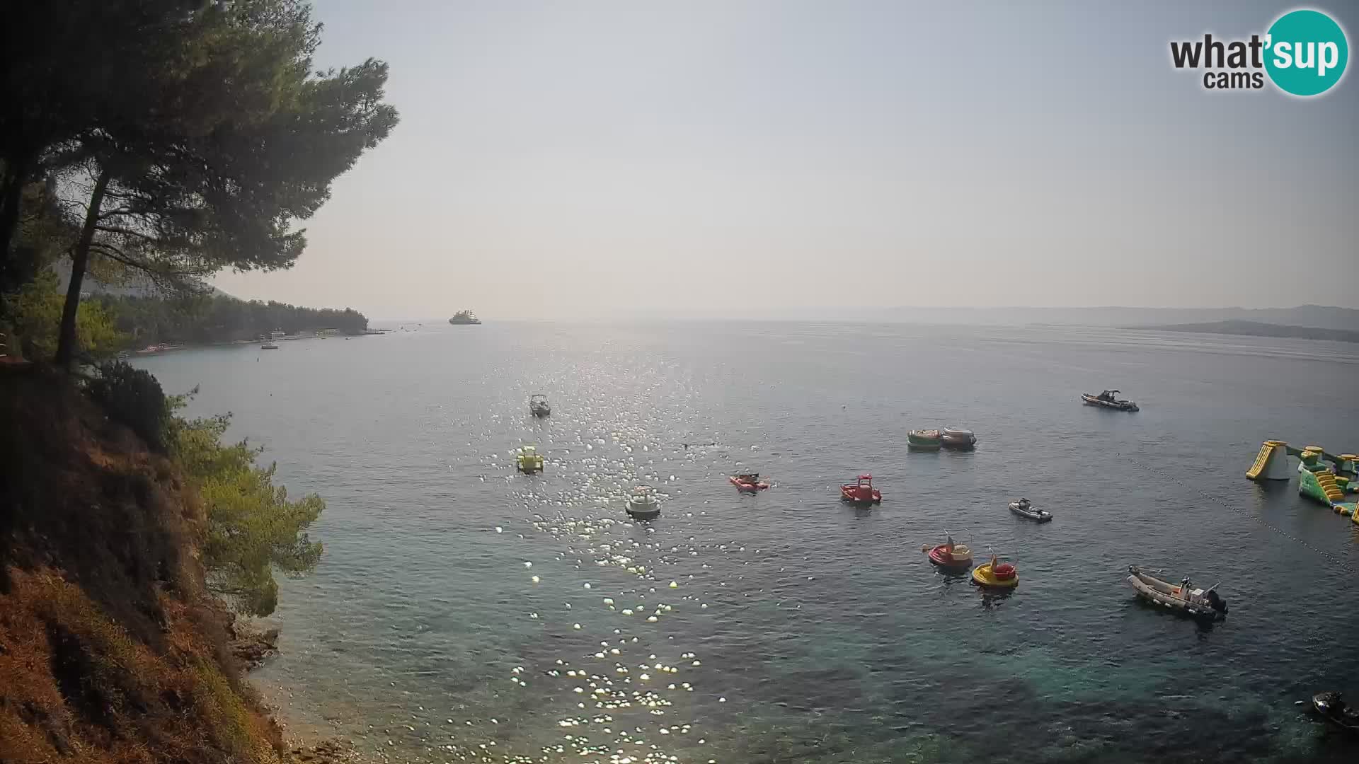 Web kamera Potočine Bol – Pogled uživo na plažu Borak, otok Brač