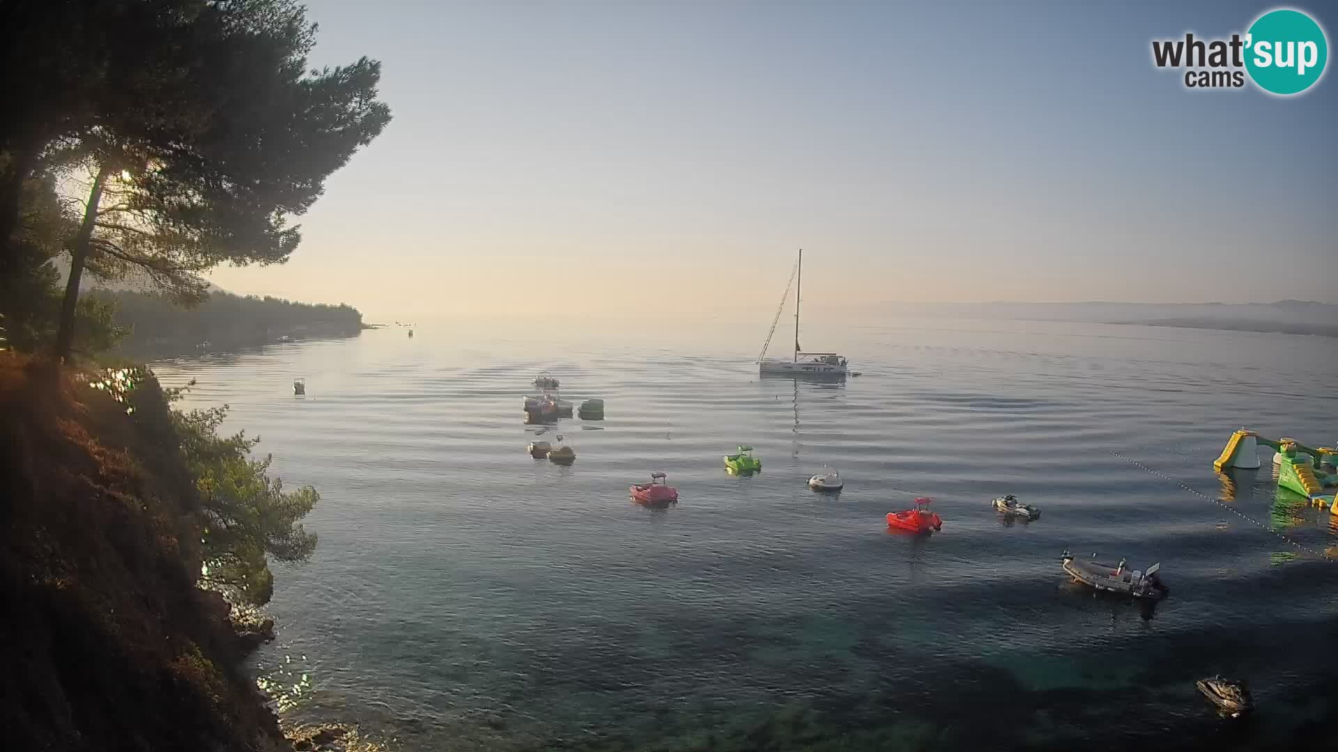 Webcam Playa Potočine Bol – Vista en vivo de Borak Beach, Isla de Brač