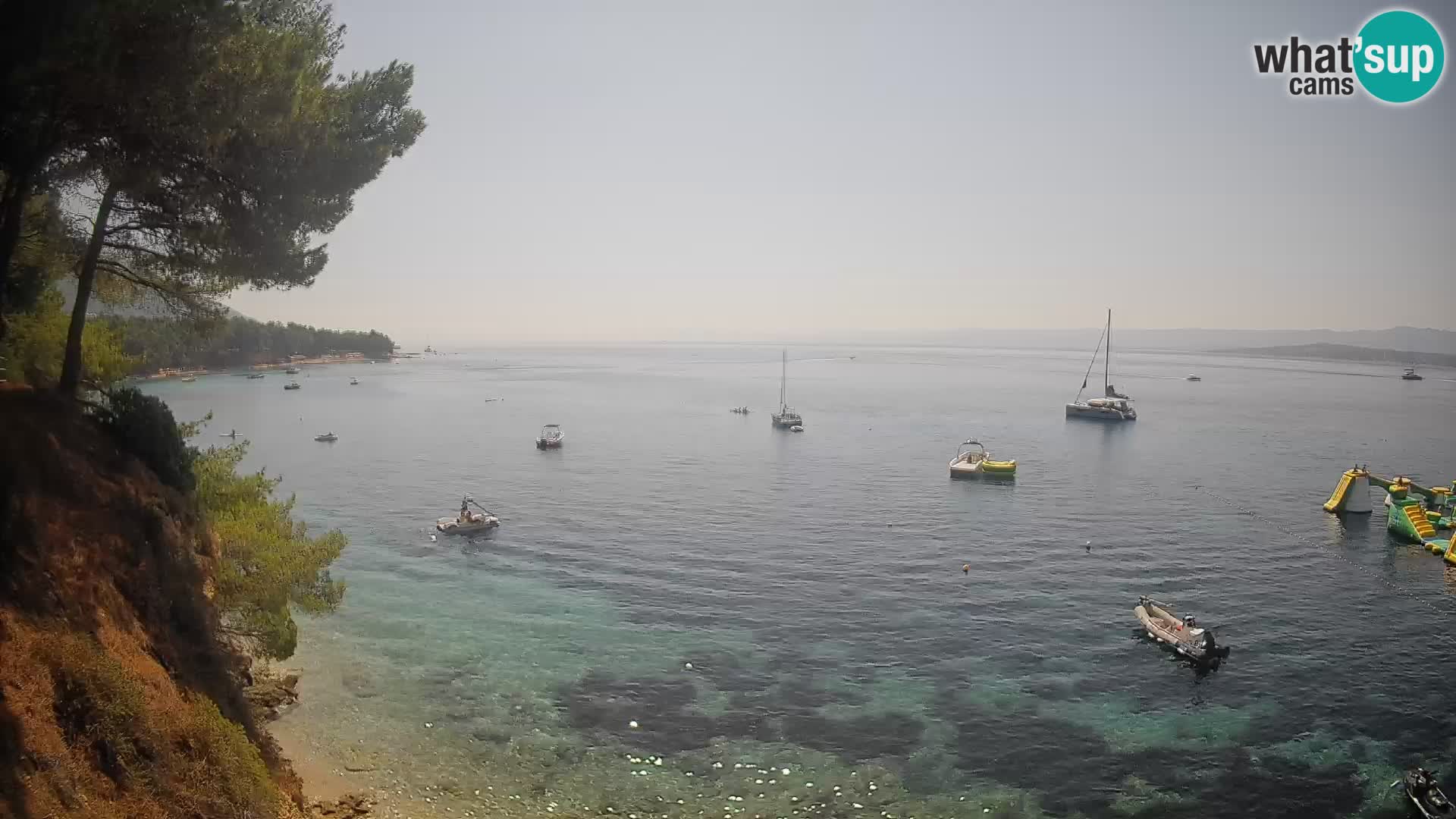 Web kamera Potočine Bol – Pogled uživo na plažu Borak, otok Brač