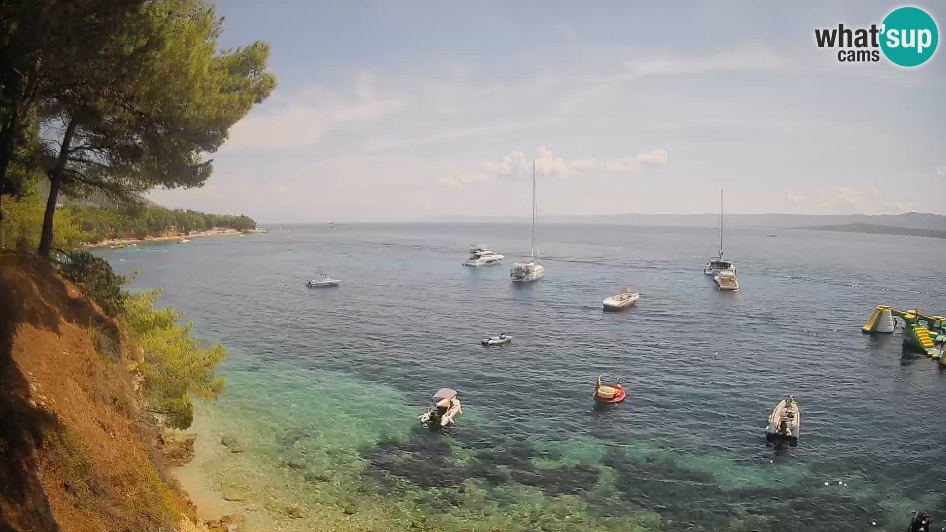 Webcam plage Potočine Bol – Vue en direct sur Borak Beach, île de Brač