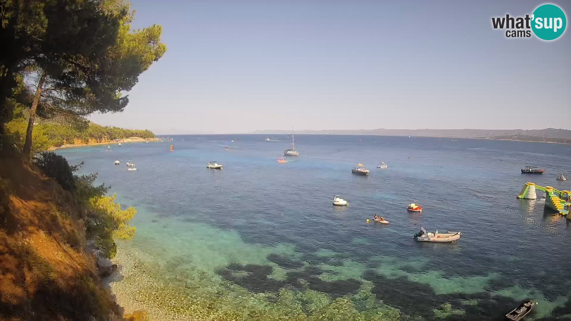 Webcam plage Potočine Bol – Vue en direct sur Borak Beach, île de Brač