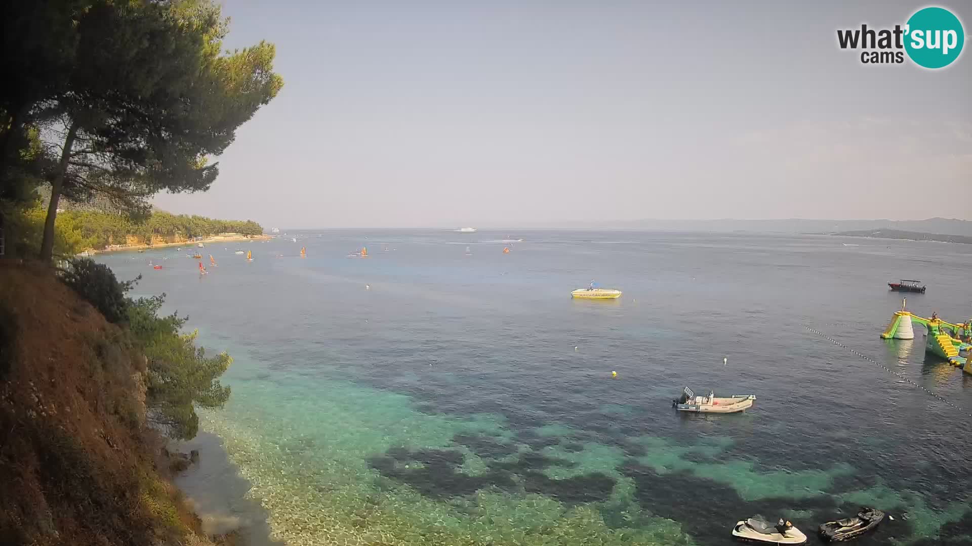 Webcam plage Potočine Bol – Vue en direct sur Borak Beach, île de Brač