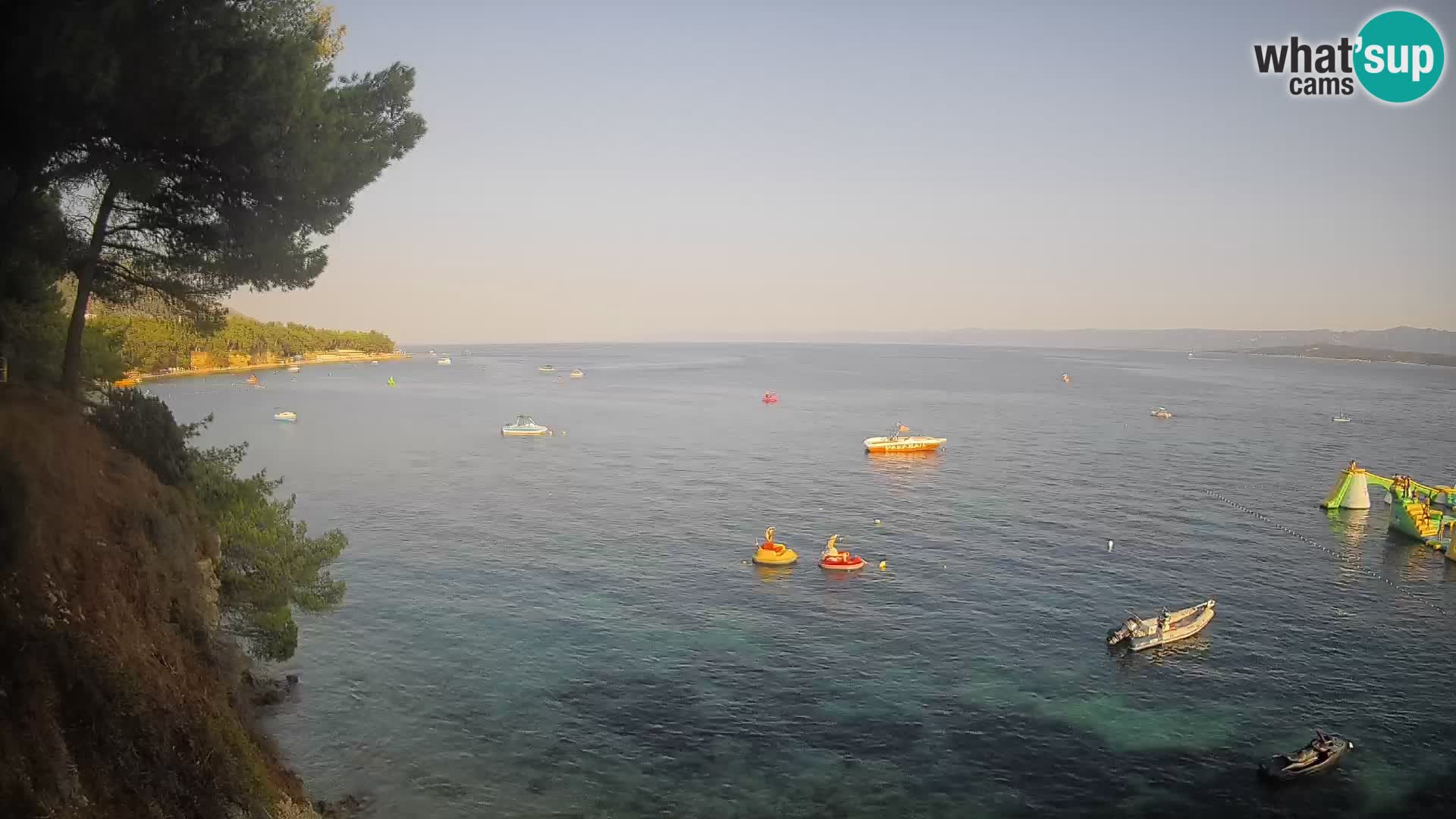 Webcam Spiaggia Potočine Bol – Vista live sulla spiaggia Borak, Isola di Brač