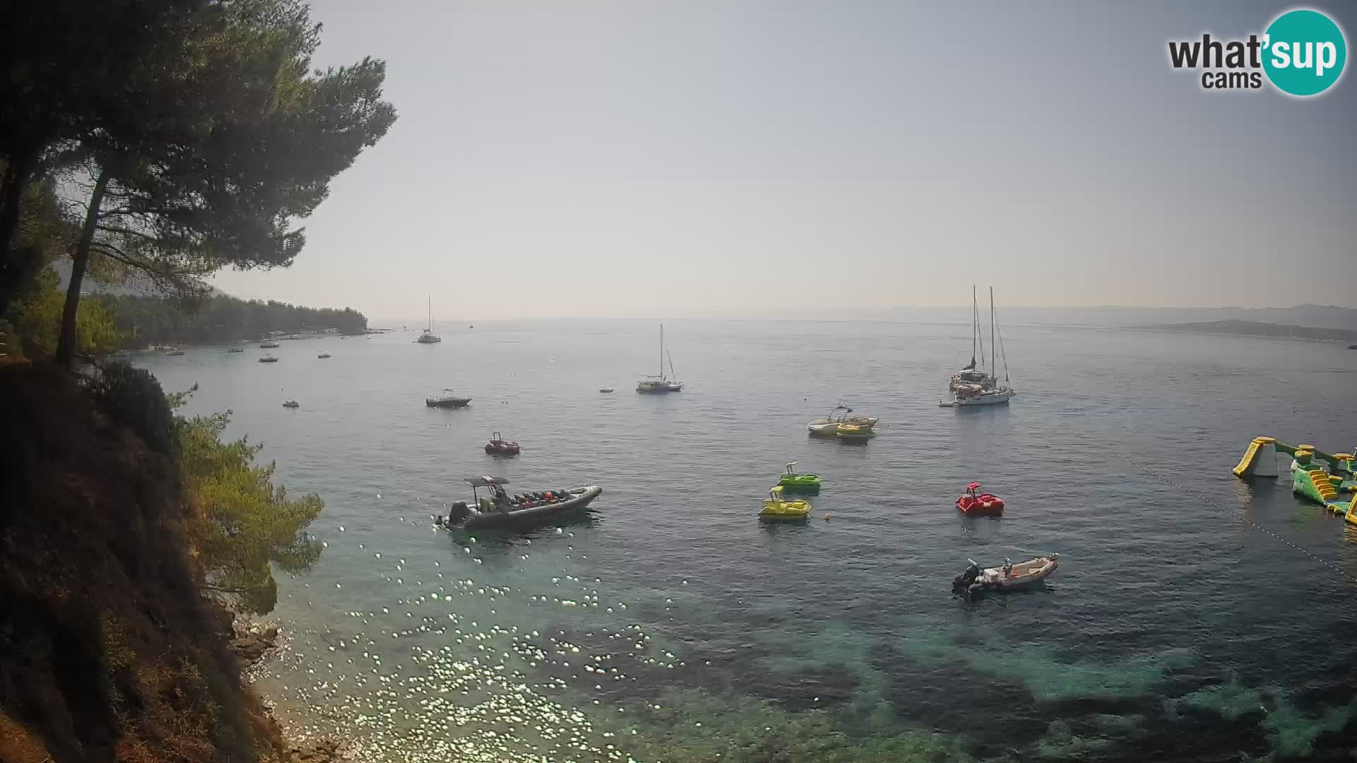 Webcam plage Potočine Bol – Vue en direct sur Borak Beach, île de Brač