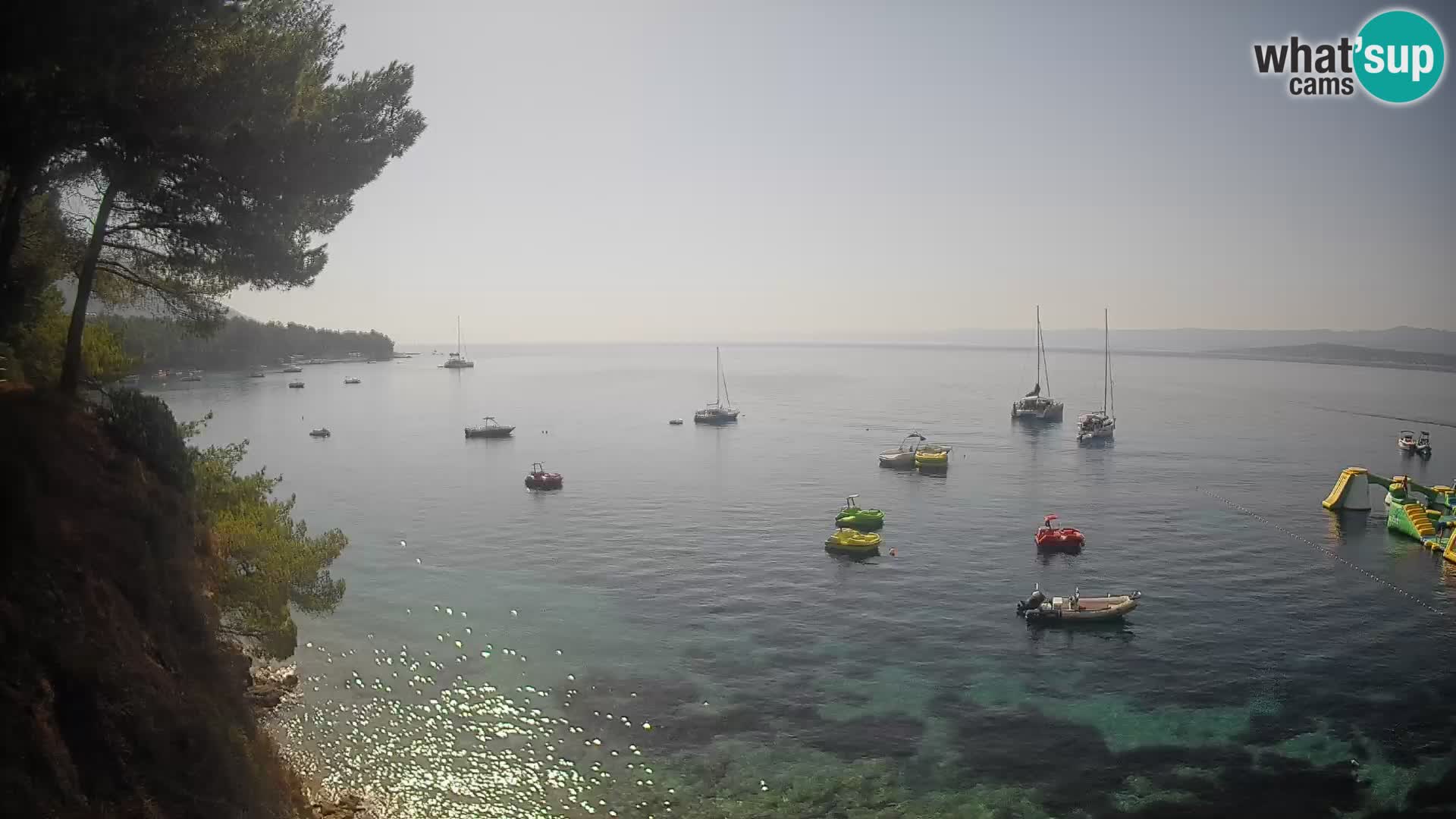 Webcam Potočine Beach Bol – Live View of Borak Beach, Brač Island
