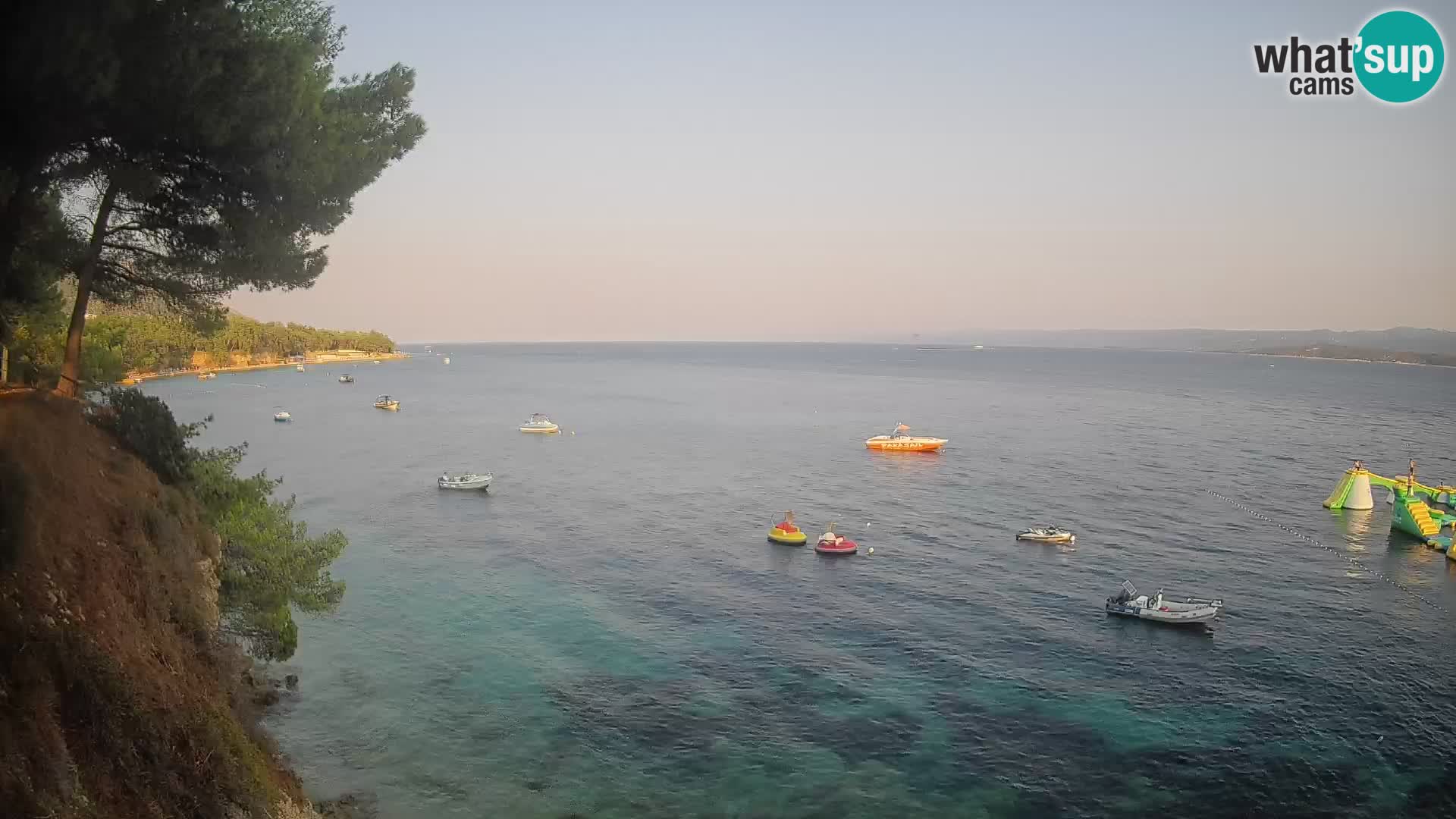 Webcam Spiaggia Potočine Bol – Vista live sulla spiaggia Borak, Isola di Brač