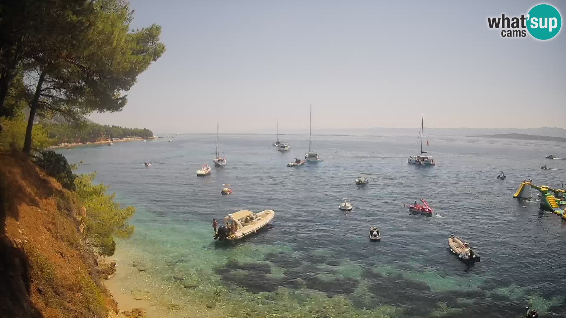 Webcam plage Potočine Bol – Vue en direct sur Borak Beach, île de Brač