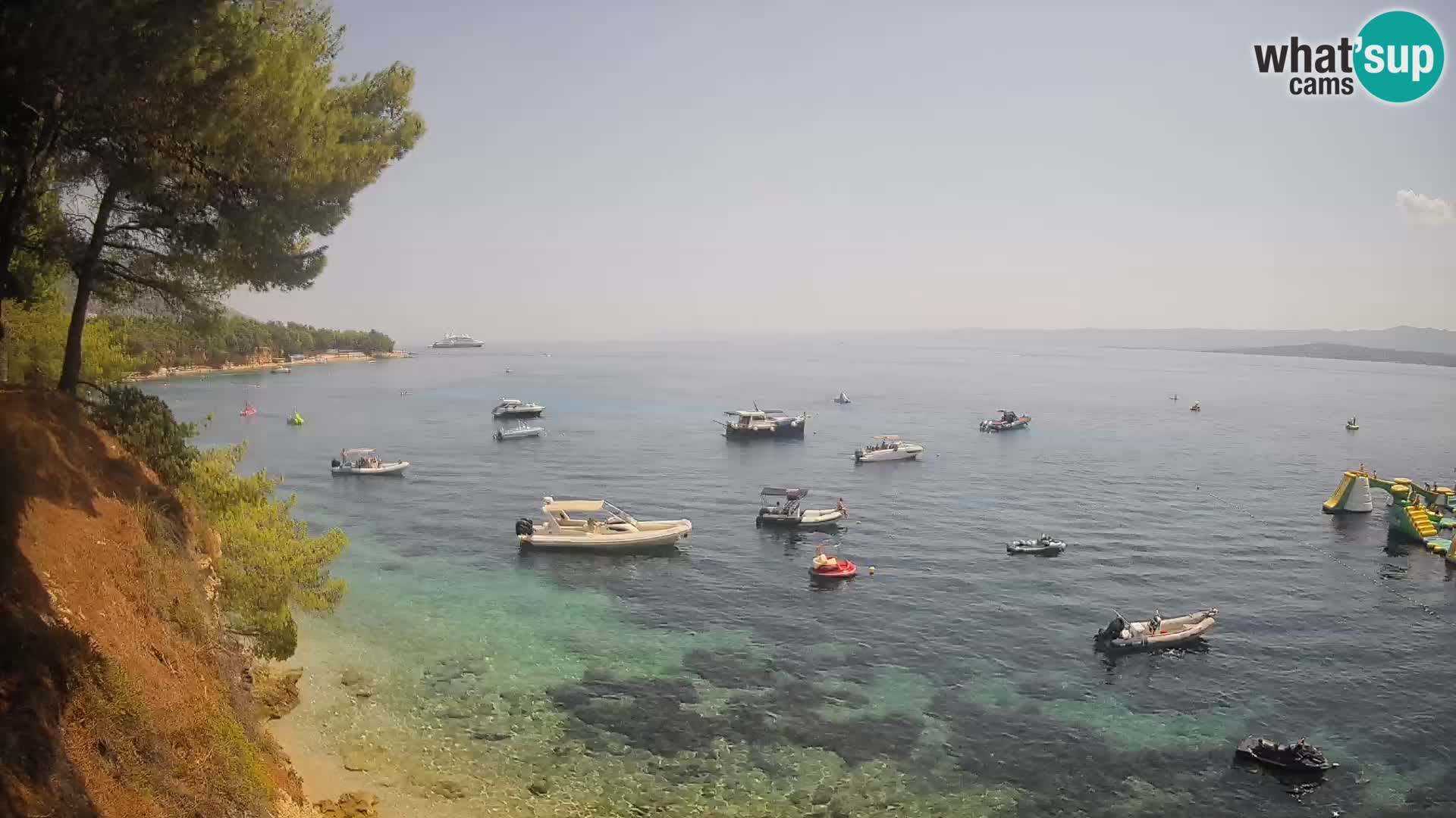 Web kamera Potočine Bol – Pogled uživo na plažu Borak, otok Brač