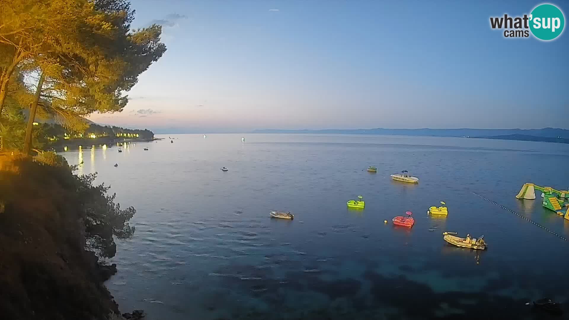 Webcam Spiaggia Potočine Bol – Vista live sulla spiaggia Borak, Isola di Brač