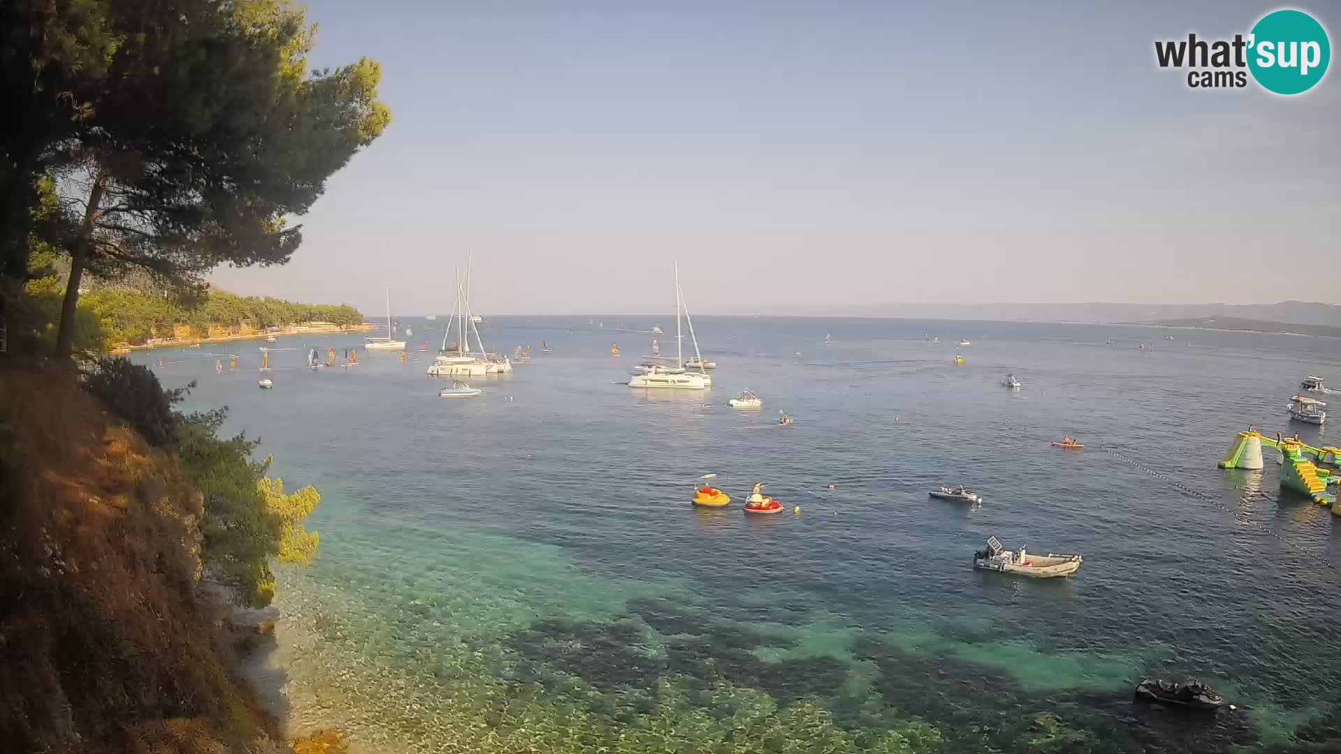 Webcam plage Potočine Bol – Vue en direct sur Borak Beach, île de Brač