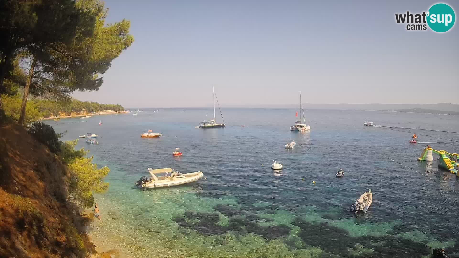 Webcam Strand Potočine Bol – Liveblick auf Borak Beach, Insel Brač