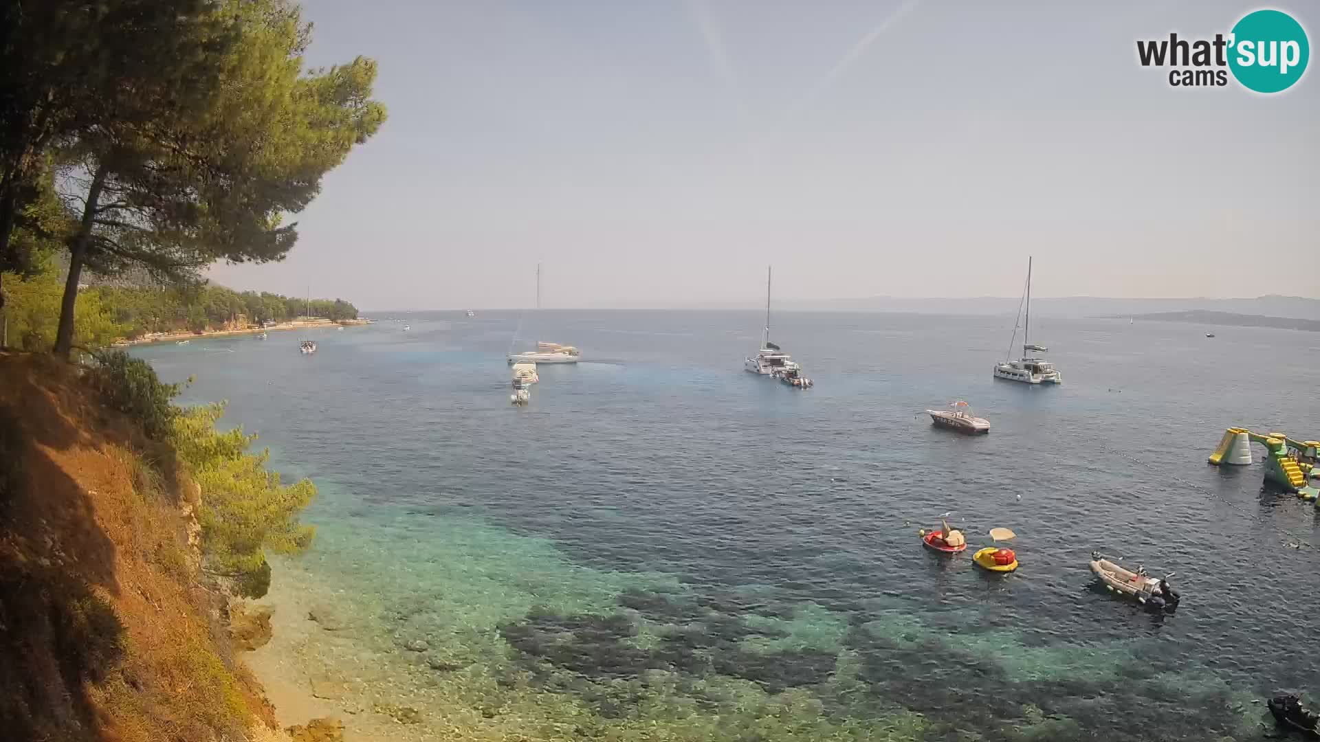 Web kamera Potočine Bol – Pogled uživo na plažu Borak, otok Brač