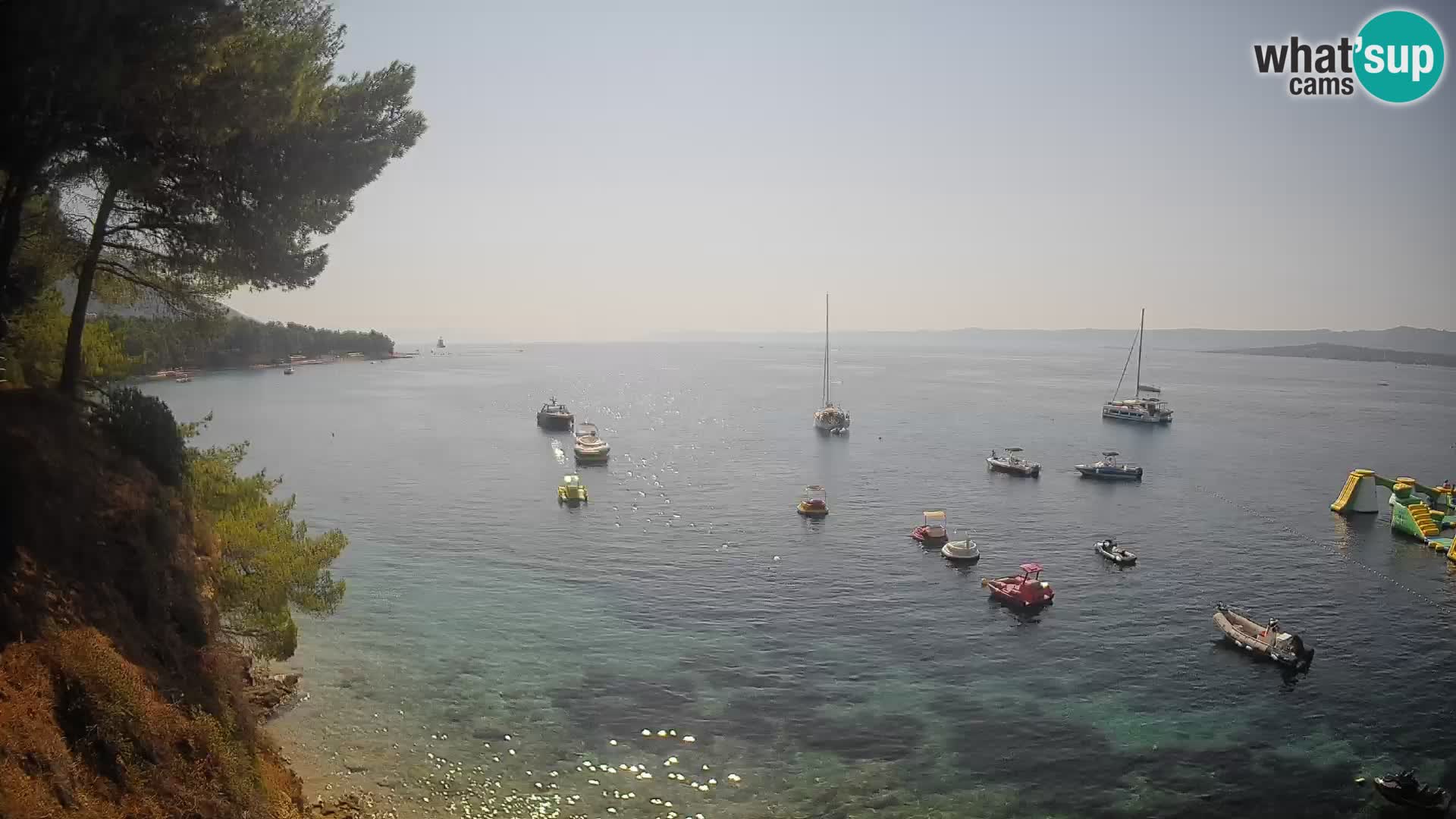 Webcam Playa Potočine Bol – Vista en vivo de Borak Beach, Isla de Brač