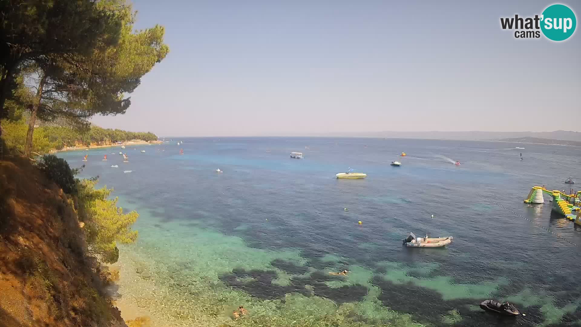 Webcam Strand Potočine Bol – Liveblick auf Borak Beach, Insel Brač