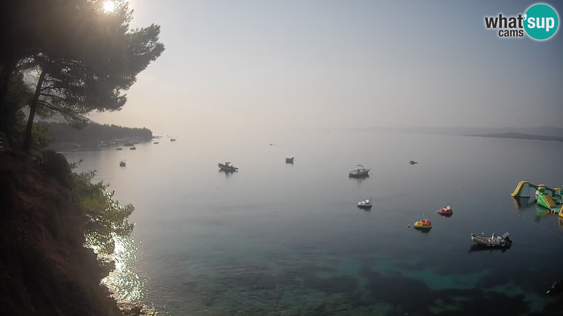 Webcam Spiaggia Potočine Bol – Vista live sulla spiaggia Borak, Isola di Brač