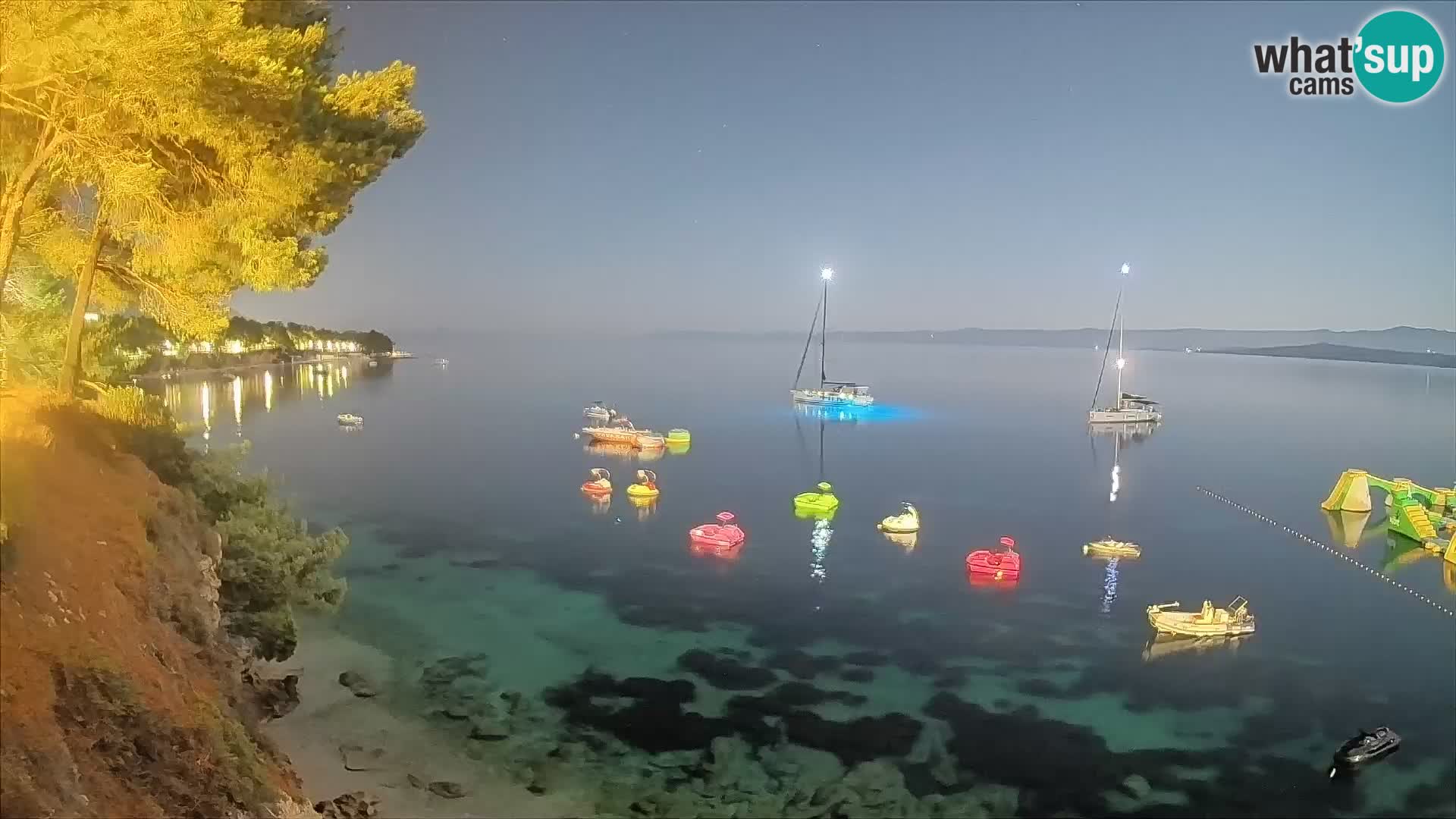 Webcam plage Potočine Bol – Vue en direct sur Borak Beach, île de Brač