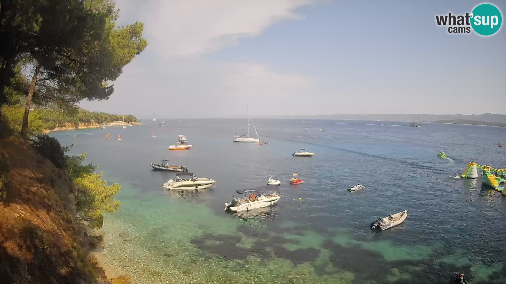 Webcam Playa Potočine Bol – Vista en vivo de Borak Beach, Isla de Brač