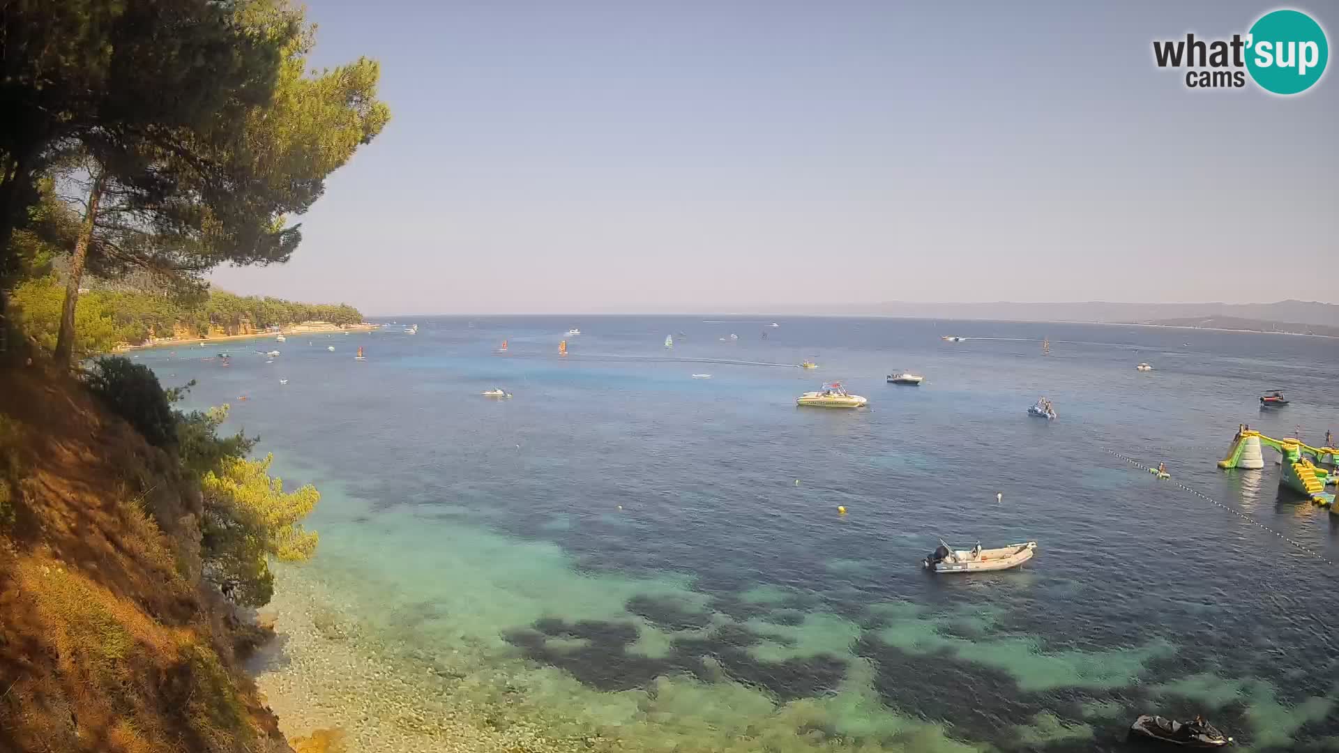 Webcam Strand Potočine Bol – Liveblick auf Borak Beach, Insel Brač