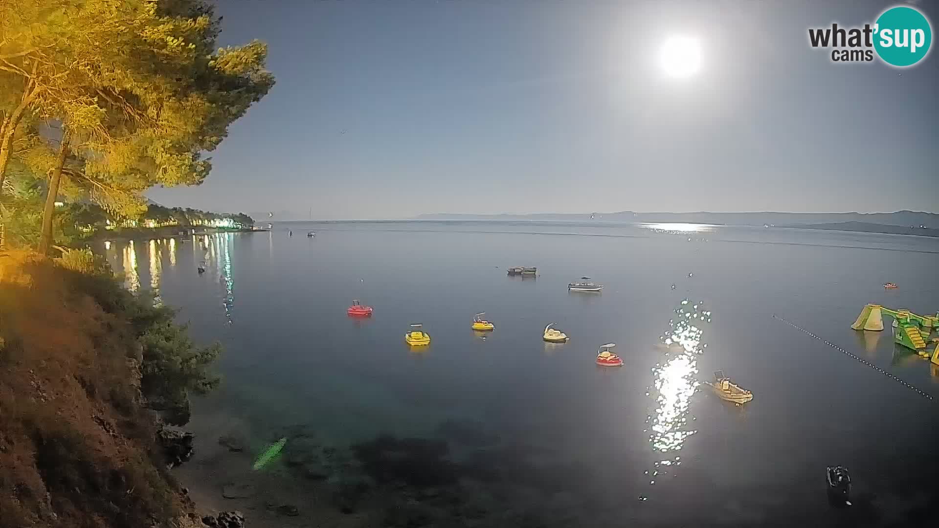 Webcam Spiaggia Potočine Bol – Vista live sulla spiaggia Borak, Isola di Brač