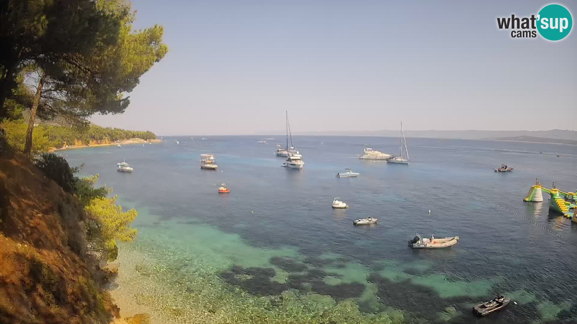 Webcam plage Potočine Bol – Vue en direct sur Borak Beach, île de Brač