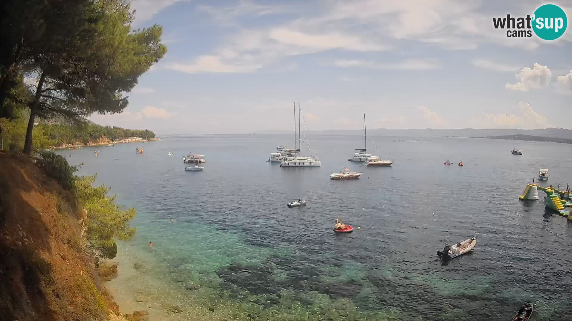 Webcam Strand Potočine Bol – Liveblick auf Borak Beach, Insel Brač