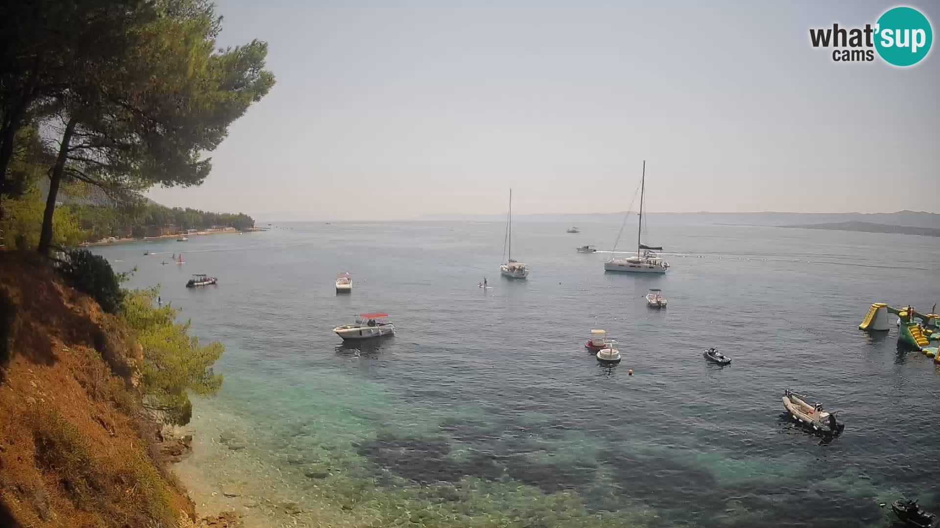 Webcam Playa Potočine Bol – Vista en vivo de Borak Beach, Isla de Brač
