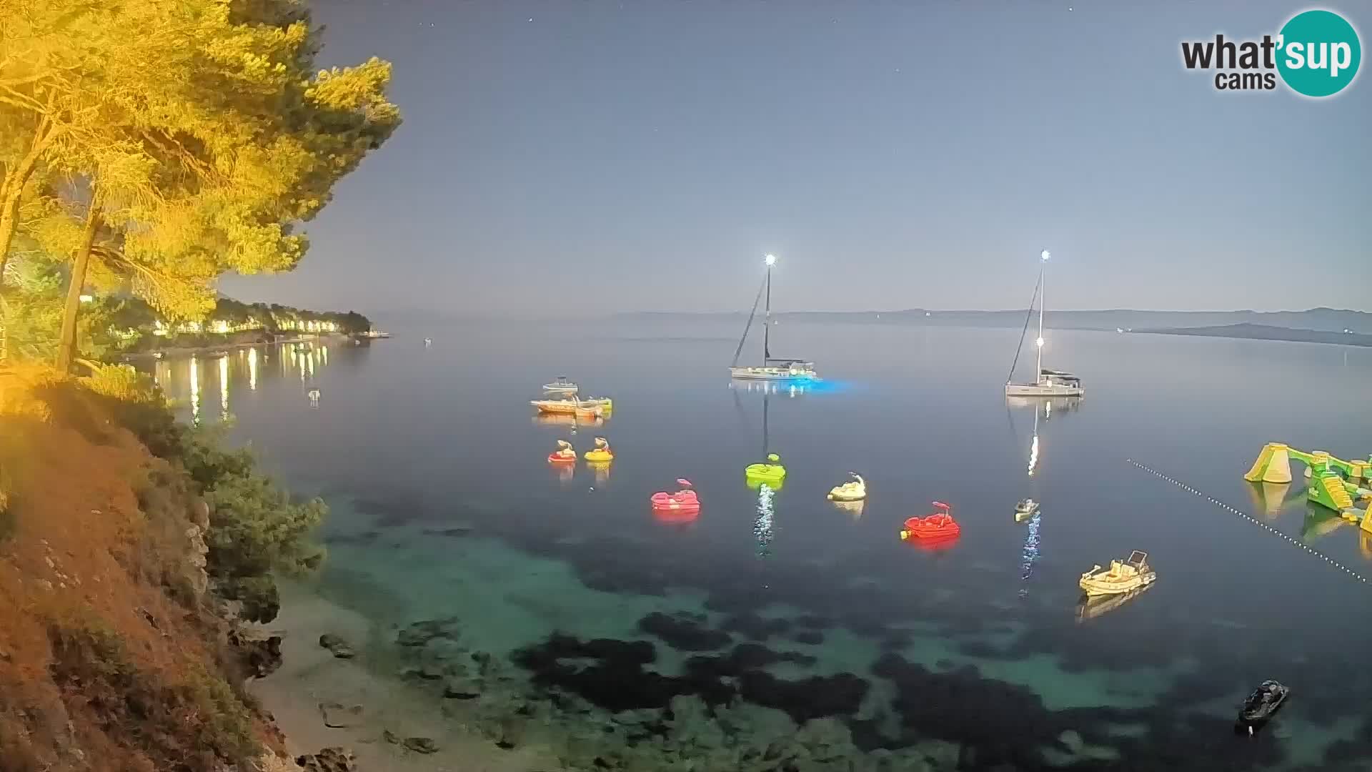 Webcam Strand Potočine Bol – Liveblick auf Borak Beach, Insel Brač