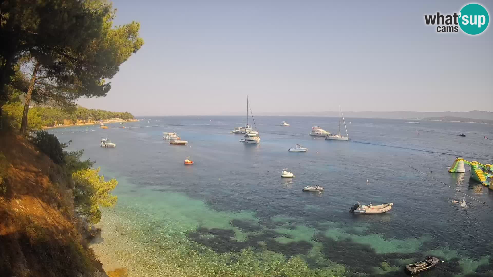 Webcam Strand Potočine Bol – Liveblick auf Borak Beach, Insel Brač