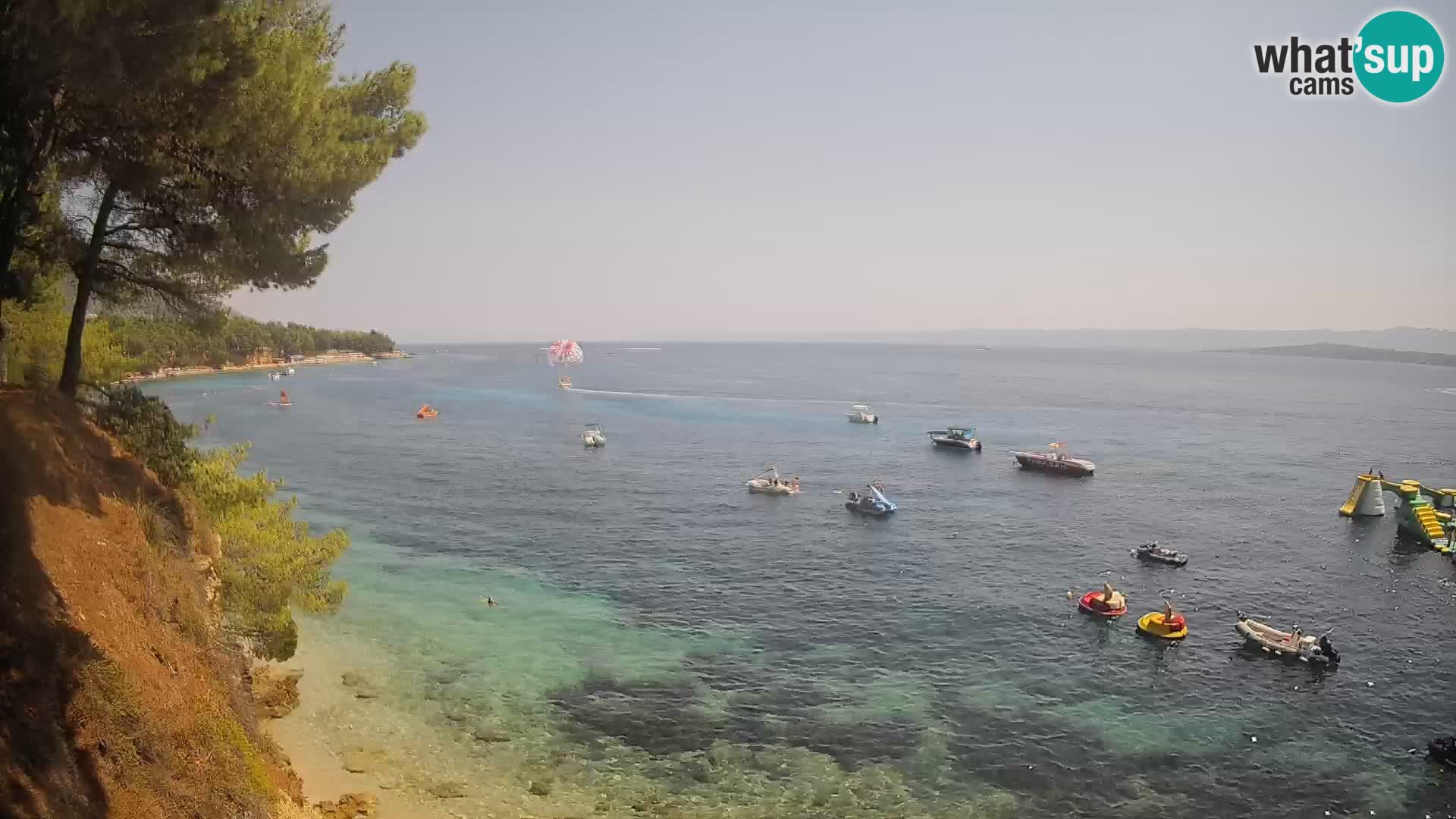 Webcam plage Potočine Bol – Vue en direct sur Borak Beach, île de Brač