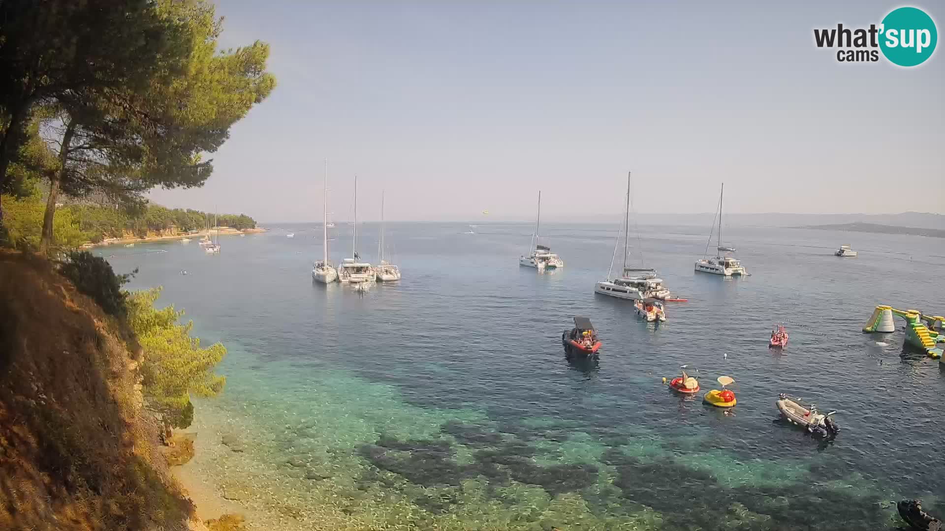 Webcam plage Potočine Bol – Vue en direct sur Borak Beach, île de Brač