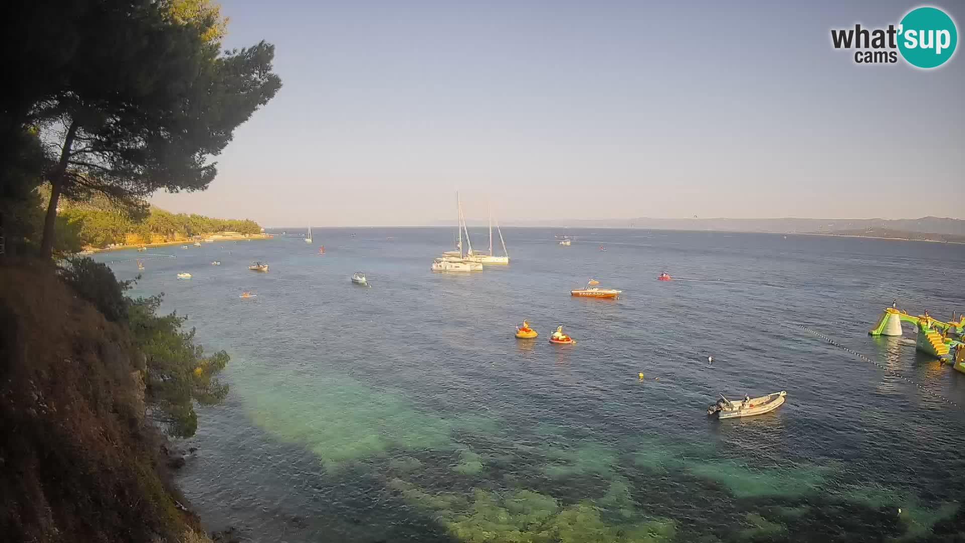 Web kamera Potočine Bol – Pogled uživo na plažu Borak, otok Brač
