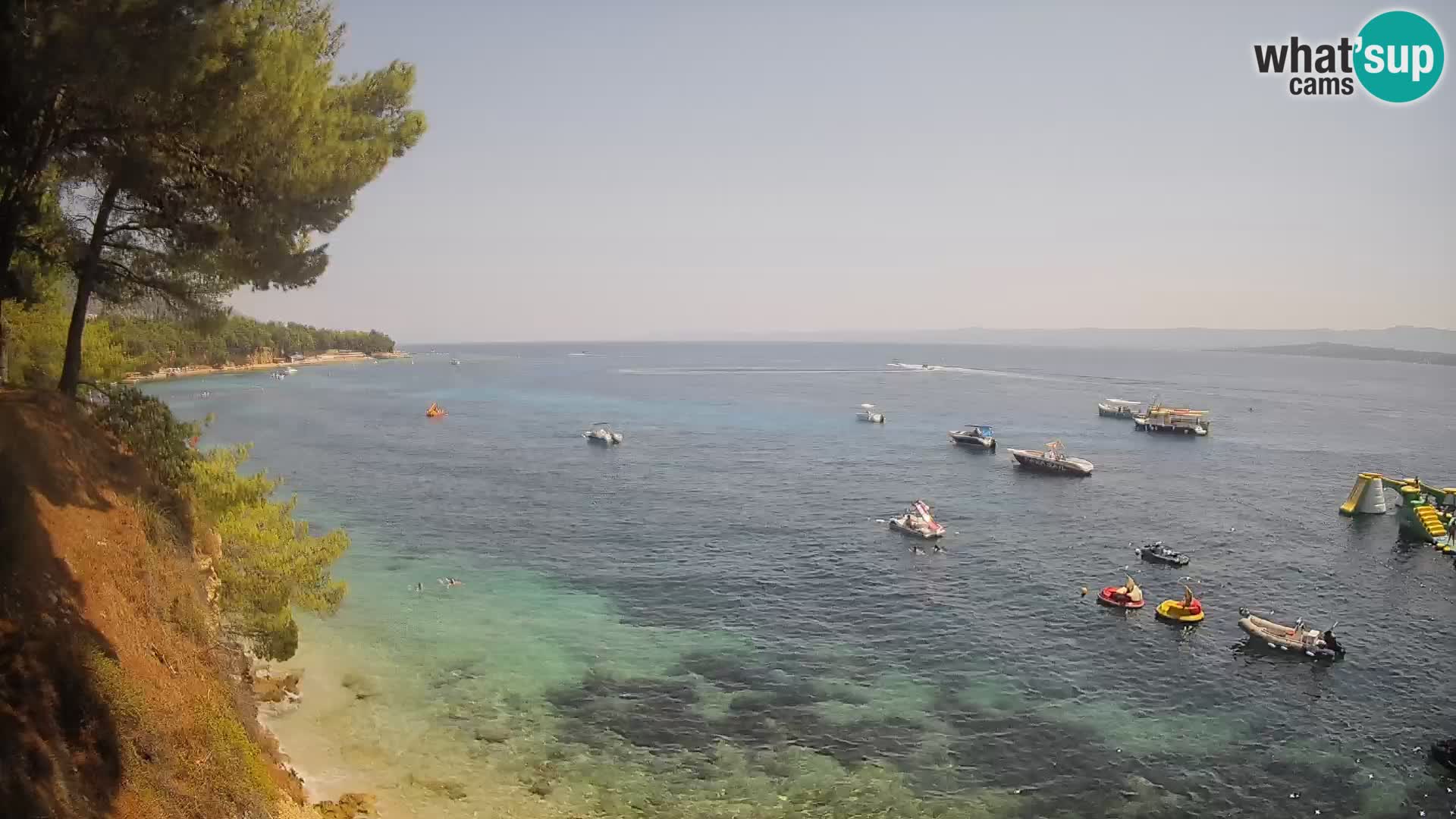 Webcam Spiaggia Potočine Bol – Vista live sulla spiaggia Borak, Isola di Brač