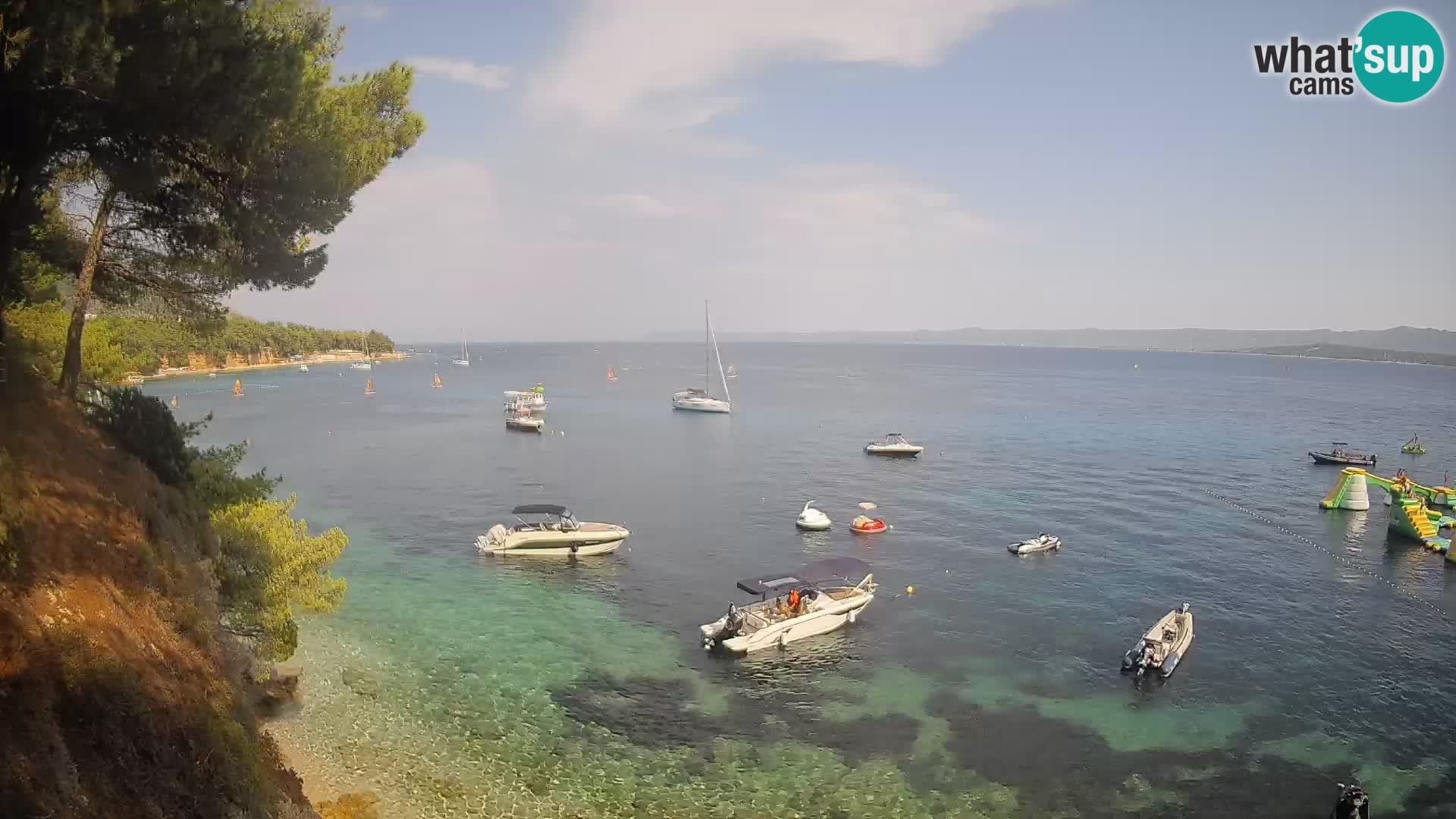 Webcam Playa Potočine Bol – Vista en vivo de Borak Beach, Isla de Brač