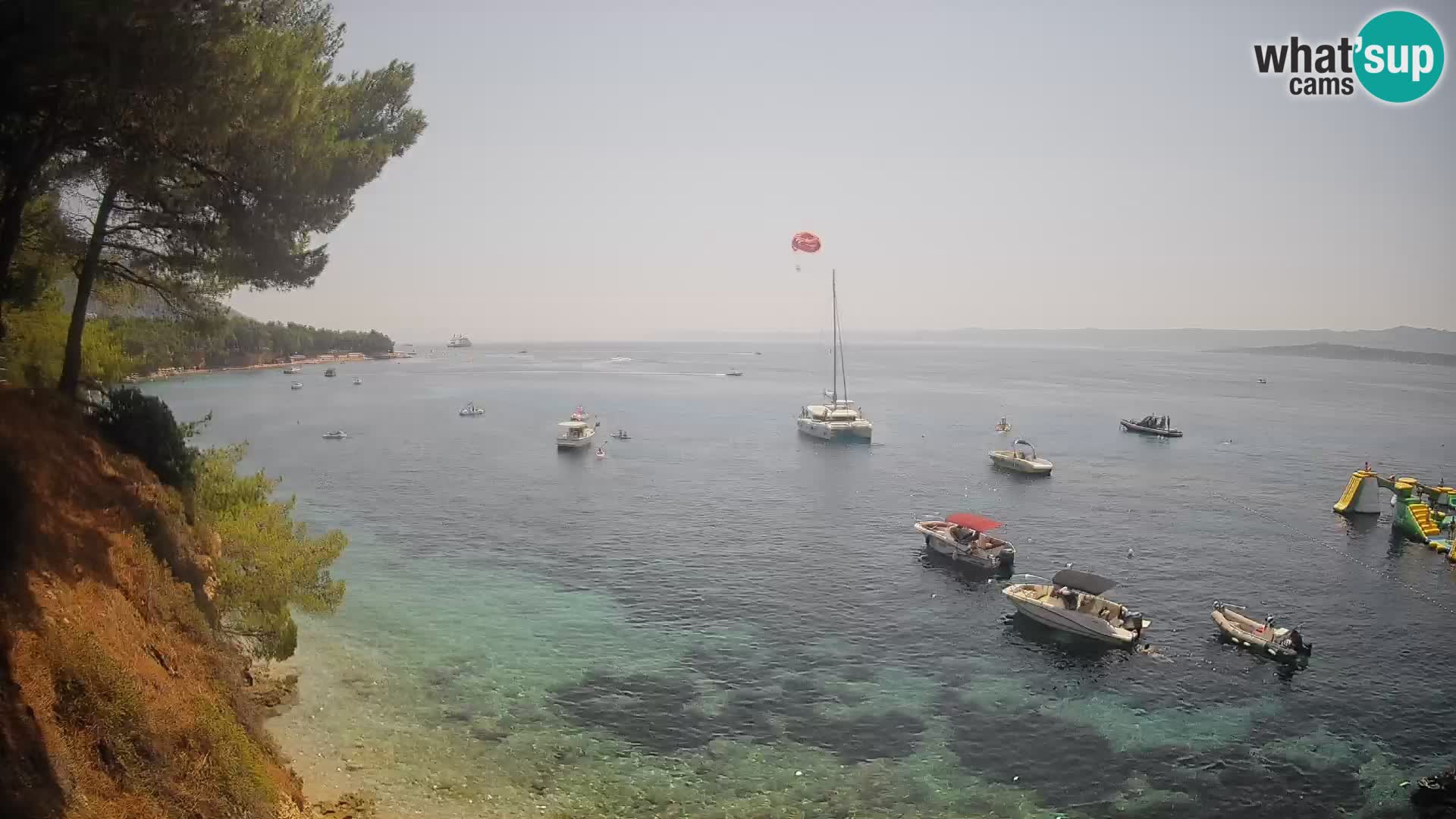 Webcam Strand Potočine Bol – Liveblick auf Borak Beach, Insel Brač
