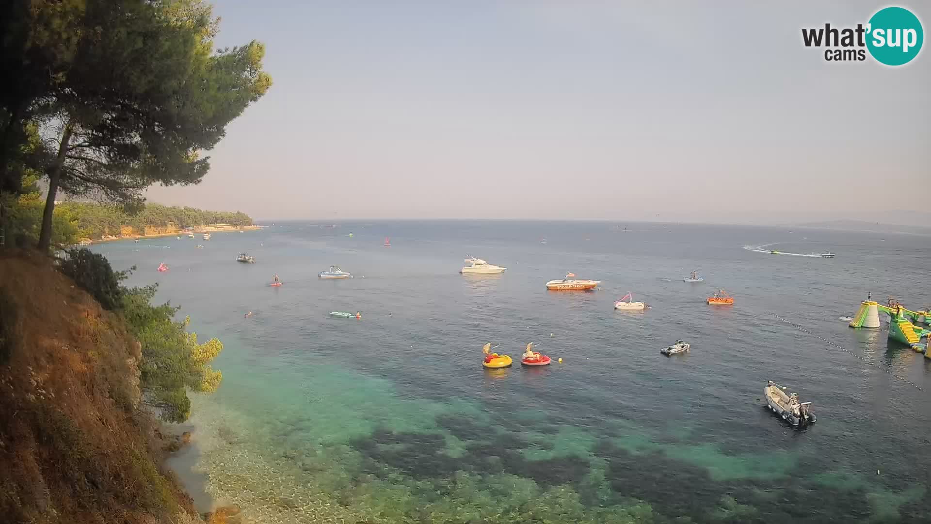 Webcam Spiaggia Potočine Bol – Vista live sulla spiaggia Borak, Isola di Brač