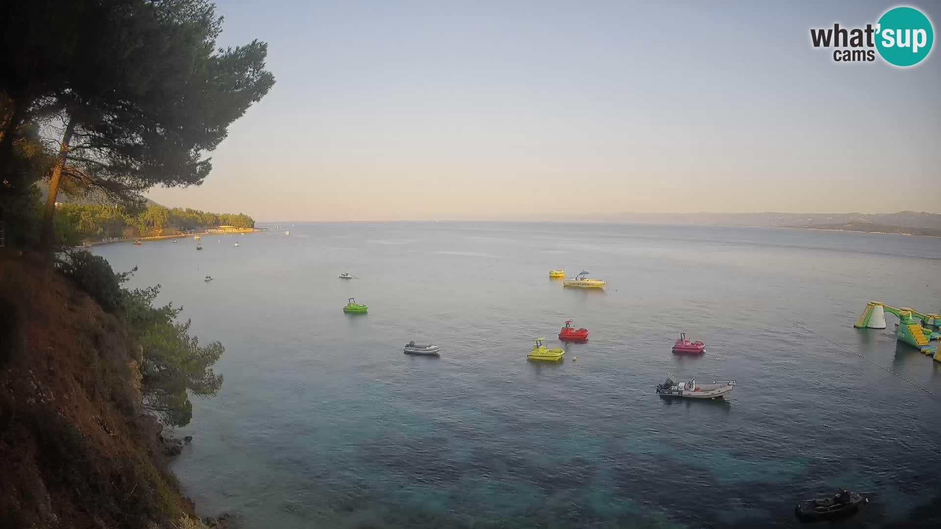 Webcam Spiaggia Potočine Bol – Vista live sulla spiaggia Borak, Isola di Brač