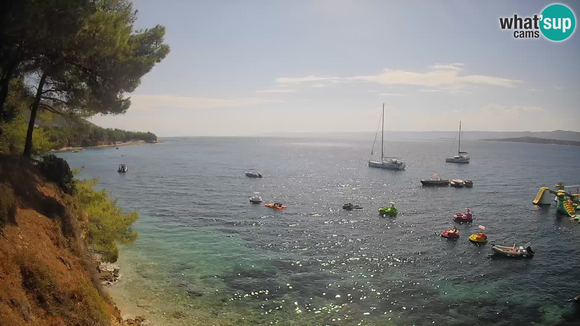 Webcam plage Potočine Bol – Vue en direct sur Borak Beach, île de Brač