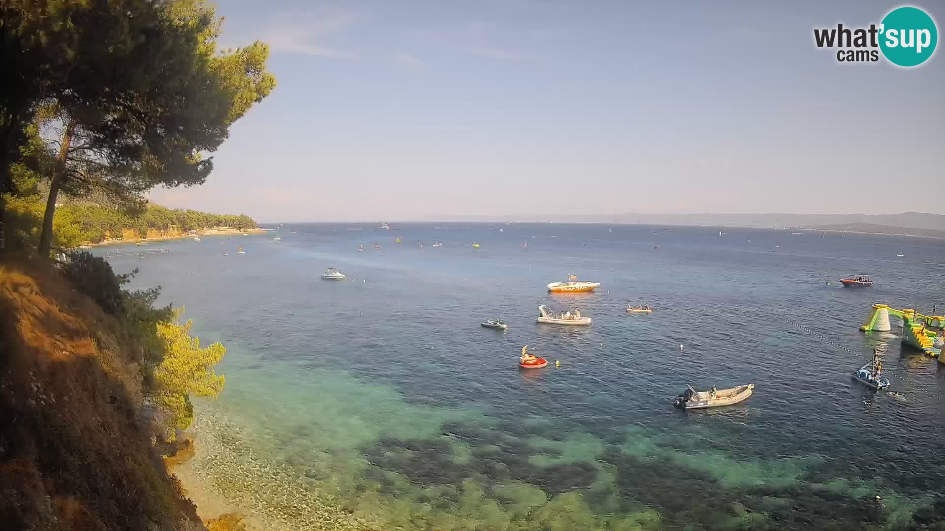 Web kamera Potočine Bol – Pogled uživo na plažu Borak, otok Brač